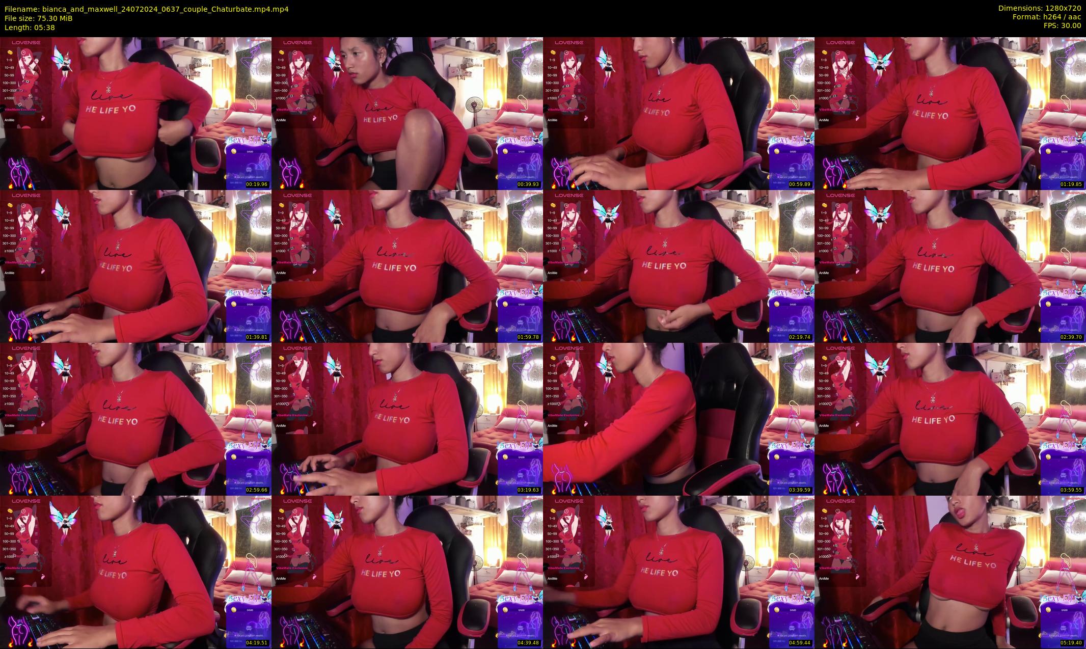 bianca_and_maxwell — 6 minute Chaturbate couple cam show recording, 720p, Jul 24, 2024