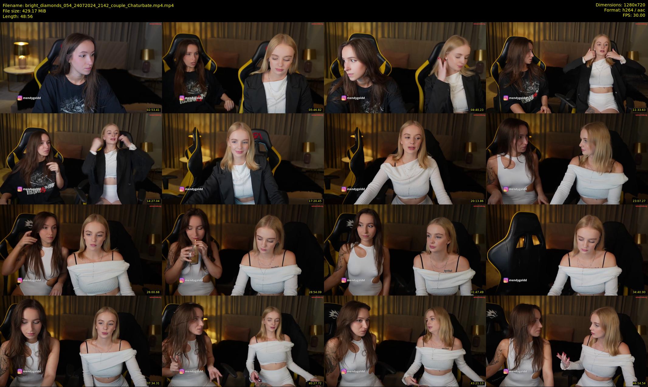 bright_diamonds_054 — 49 minute Chaturbate couple cam show recording, 720p, Jul 24, 2024