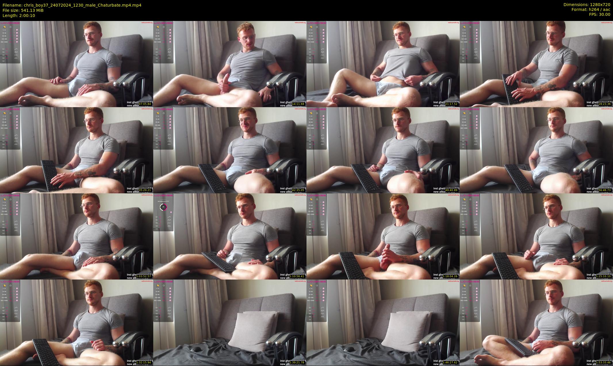chris_boy37 — 121 minute Chaturbate male cam show recording, 720p, Jul 24, 2024