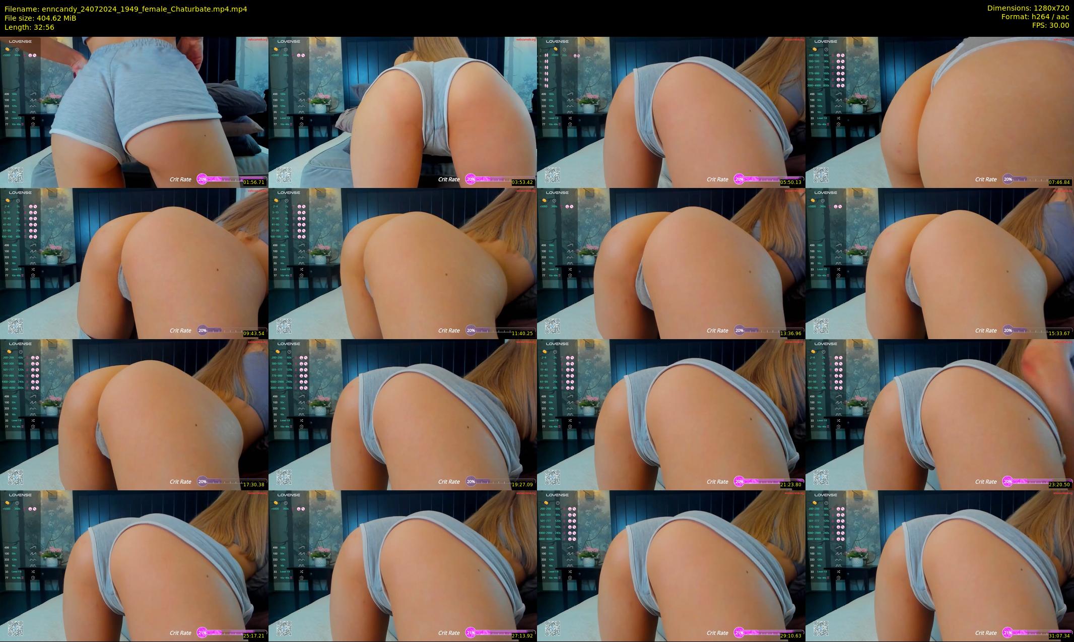 enncandy — 33 minute Chaturbate female cam show recording, 720p, Jul 24, 2024