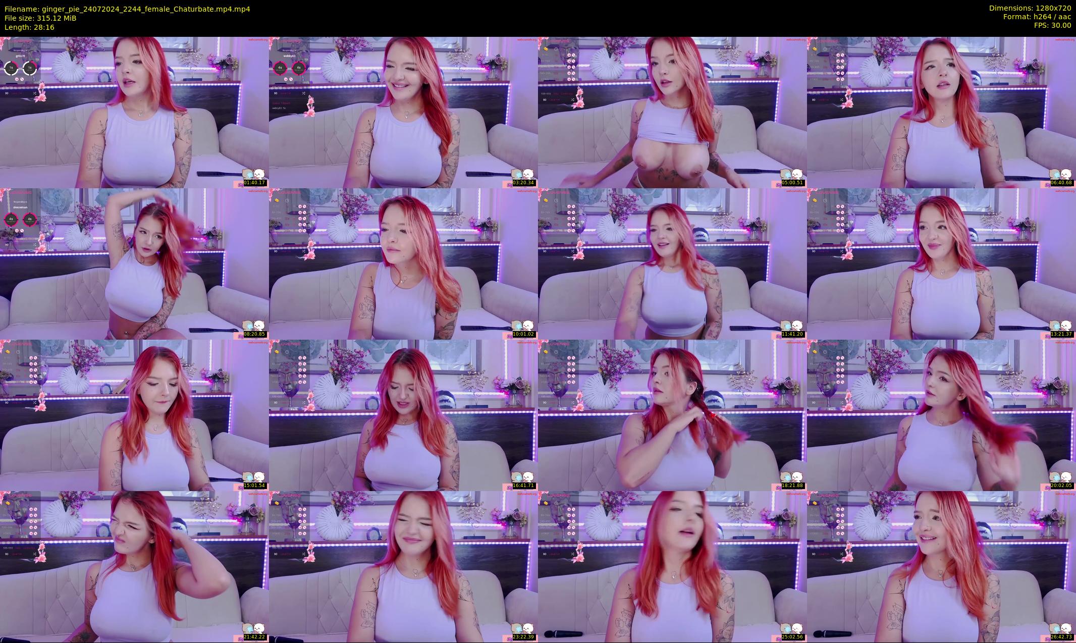 ginger_pie — 29 minute Chaturbate female cam show recording, 720p, Jul 24, 2024