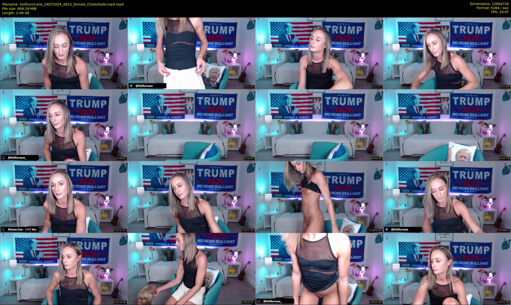 holihurricane — 121 minute Chaturbate female cam show recording, 720p, Jul 24, 2024