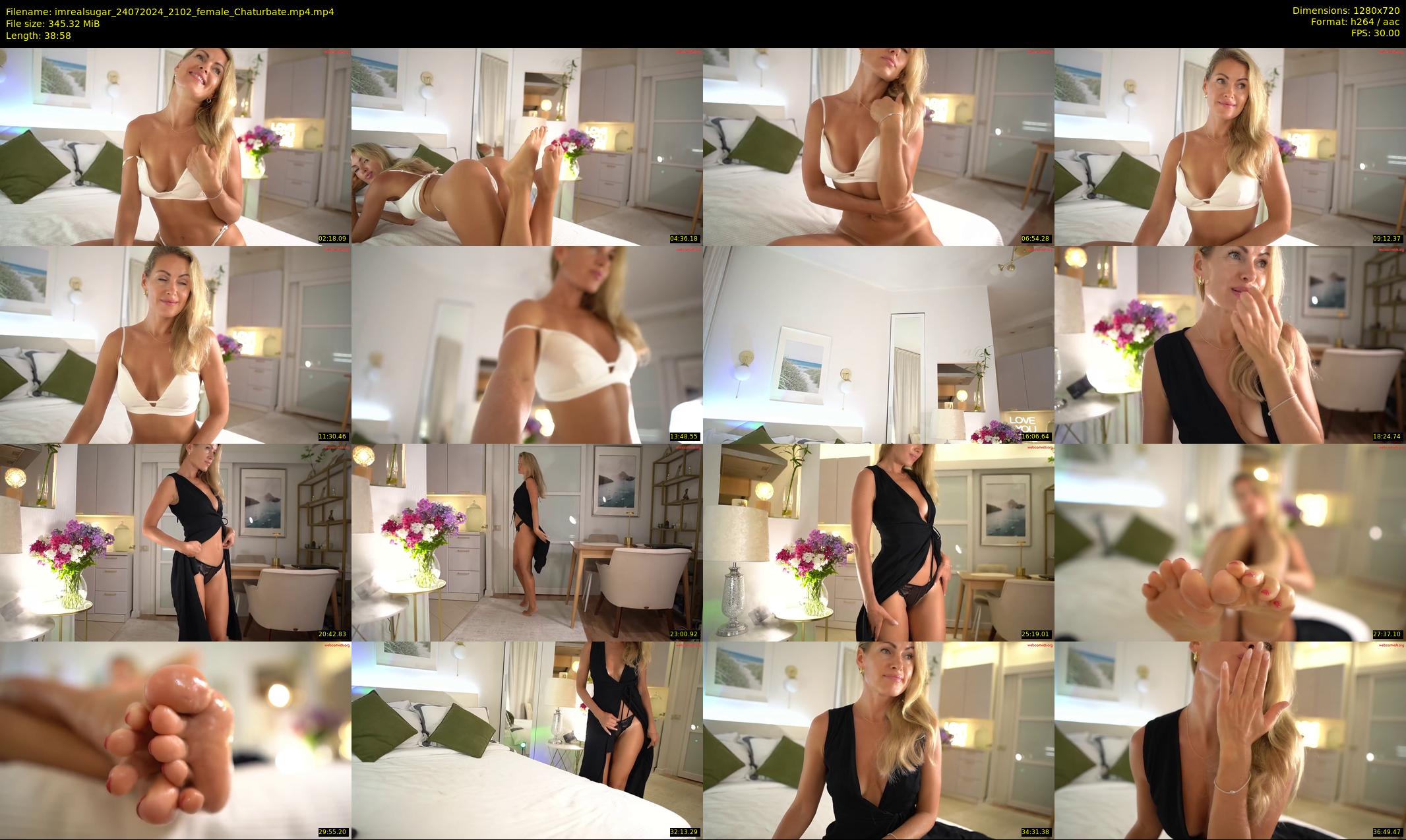 imrealsugar — 39 minute Chaturbate female cam show recording, 720p, Jul 24, 2024