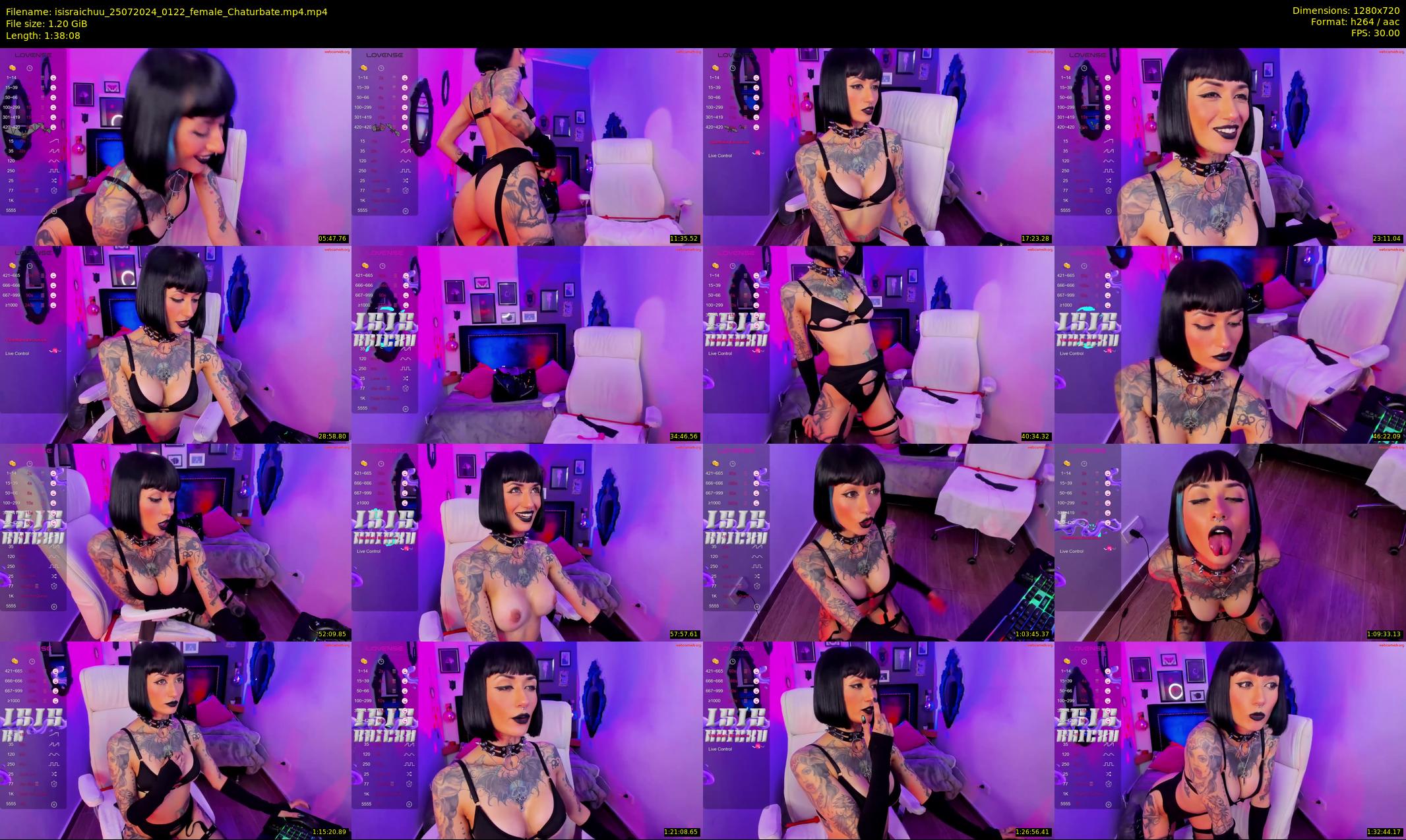 isisraichuu — 99 minute Chaturbate female cam show recording, 720p, Jul 25, 2024