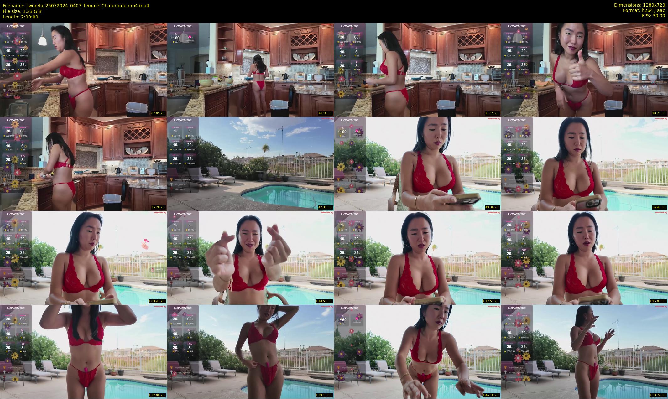 jiwon4u — 120 minute Chaturbate female cam show recording, 720p, Jul 25, 2024
