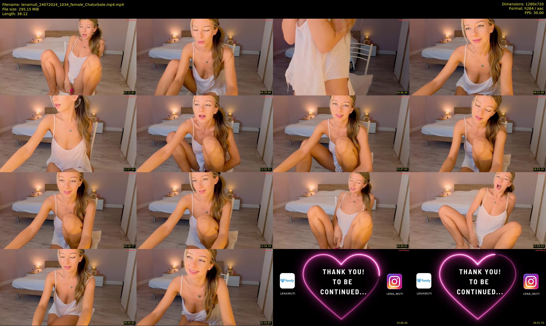 lenamuti — 39 minute Chaturbate female cam show recording, 720p, Jul 24, 2024