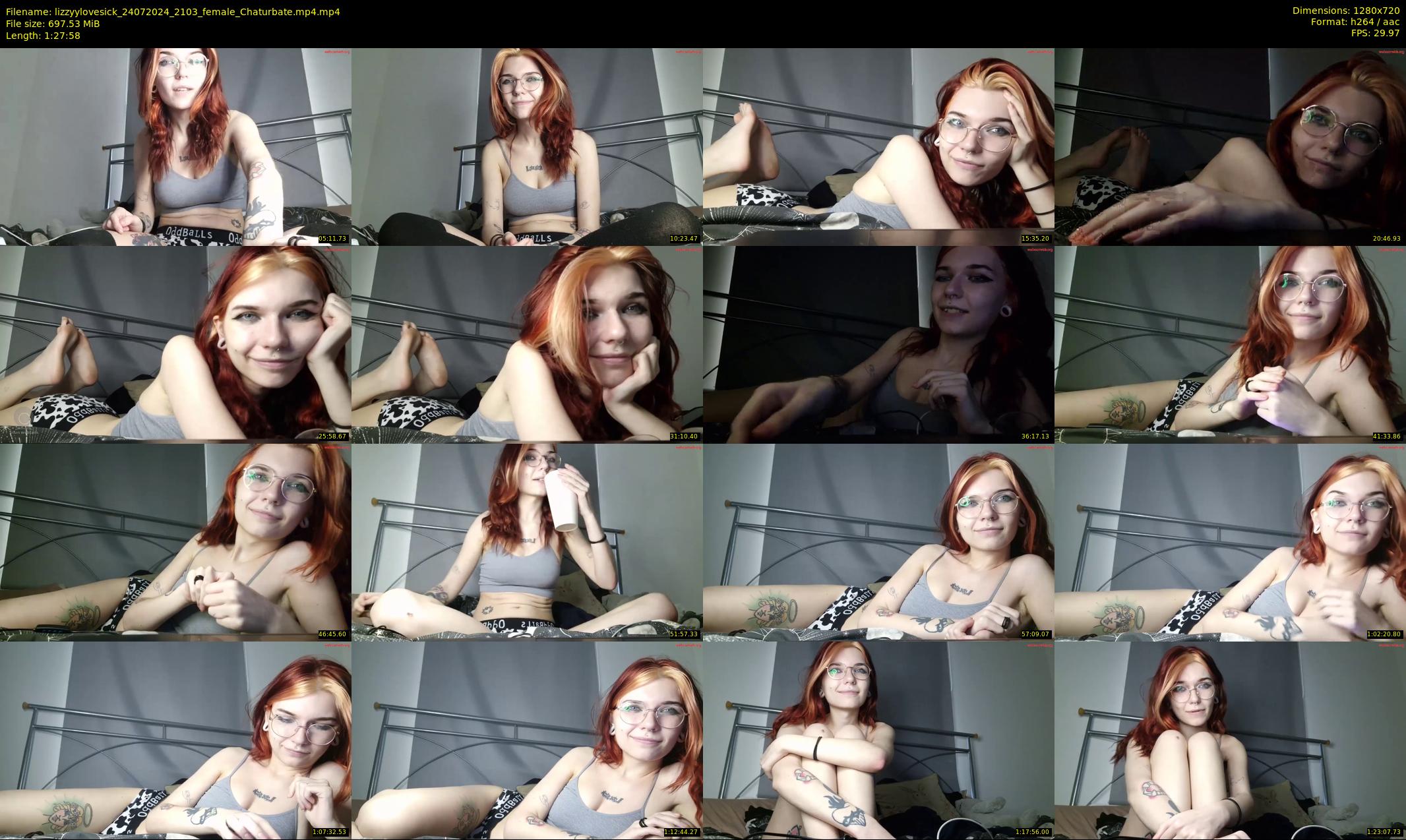 lizzyylovesick — 88 minute Chaturbate female cam show recording, 720p, Jul 24, 2024