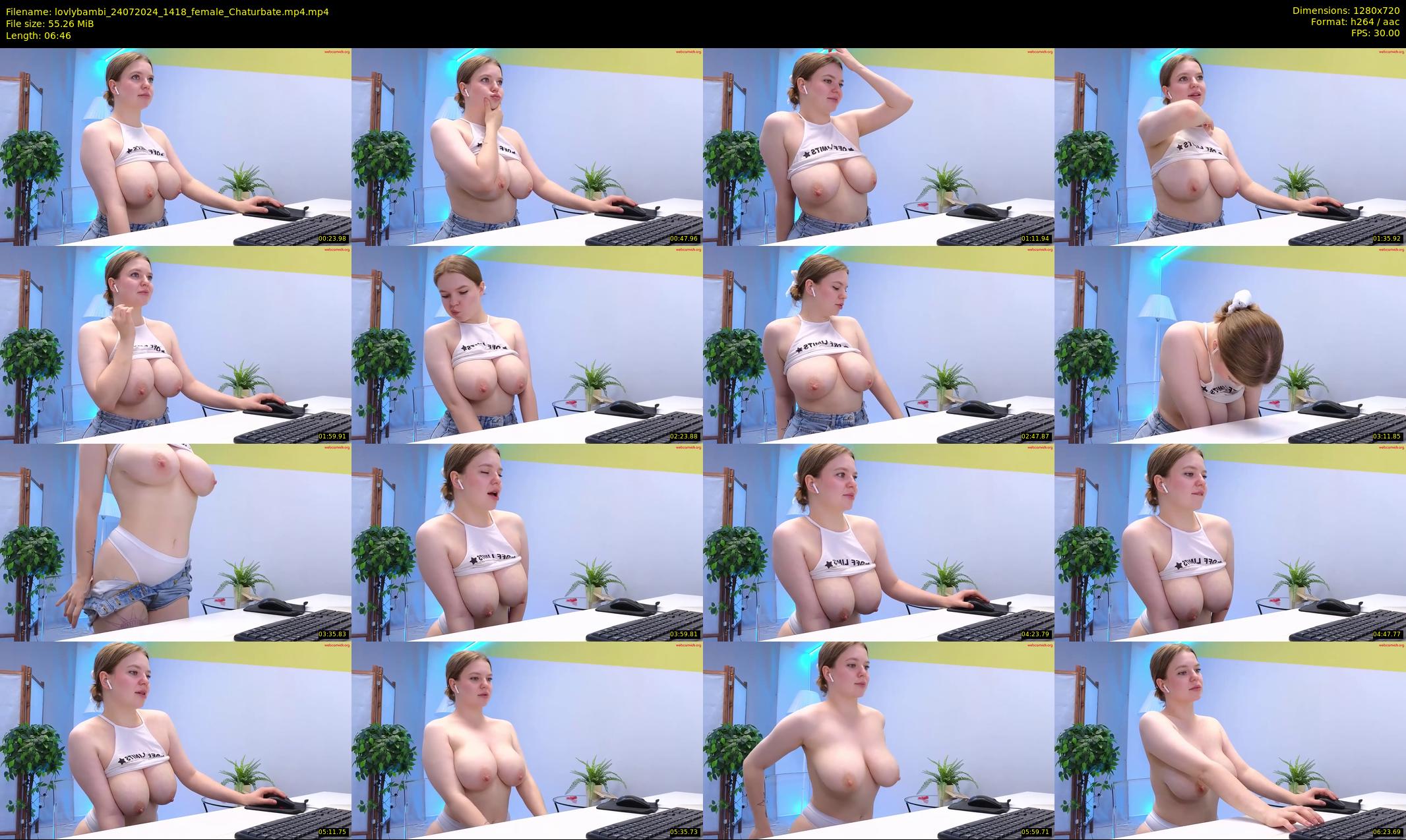 lovlybambi — 7 minute Chaturbate female cam show recording, 720p, Jul 24, 2024