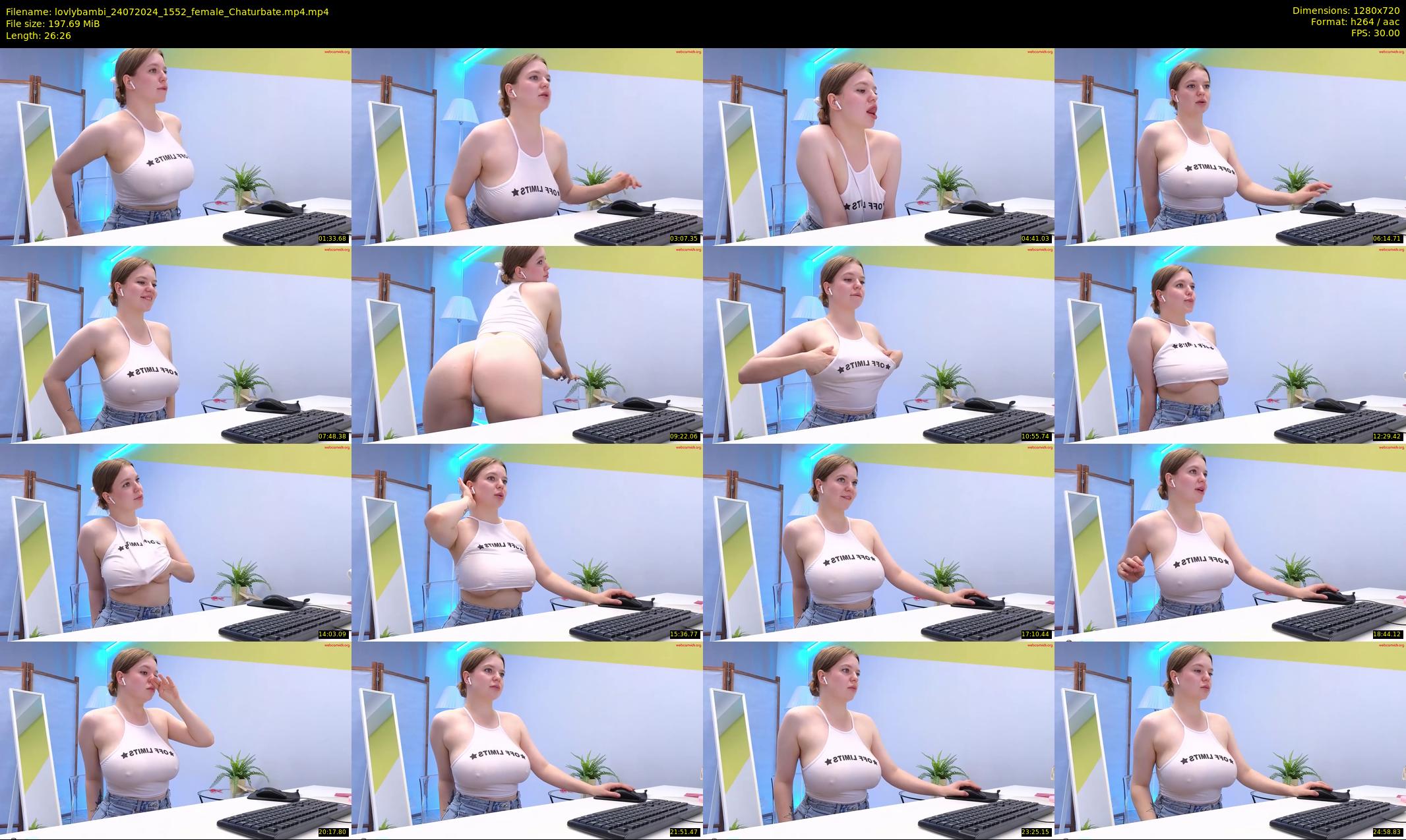 lovlybambi — 27 minute Chaturbate female cam show recording, 720p, Jul 24, 2024