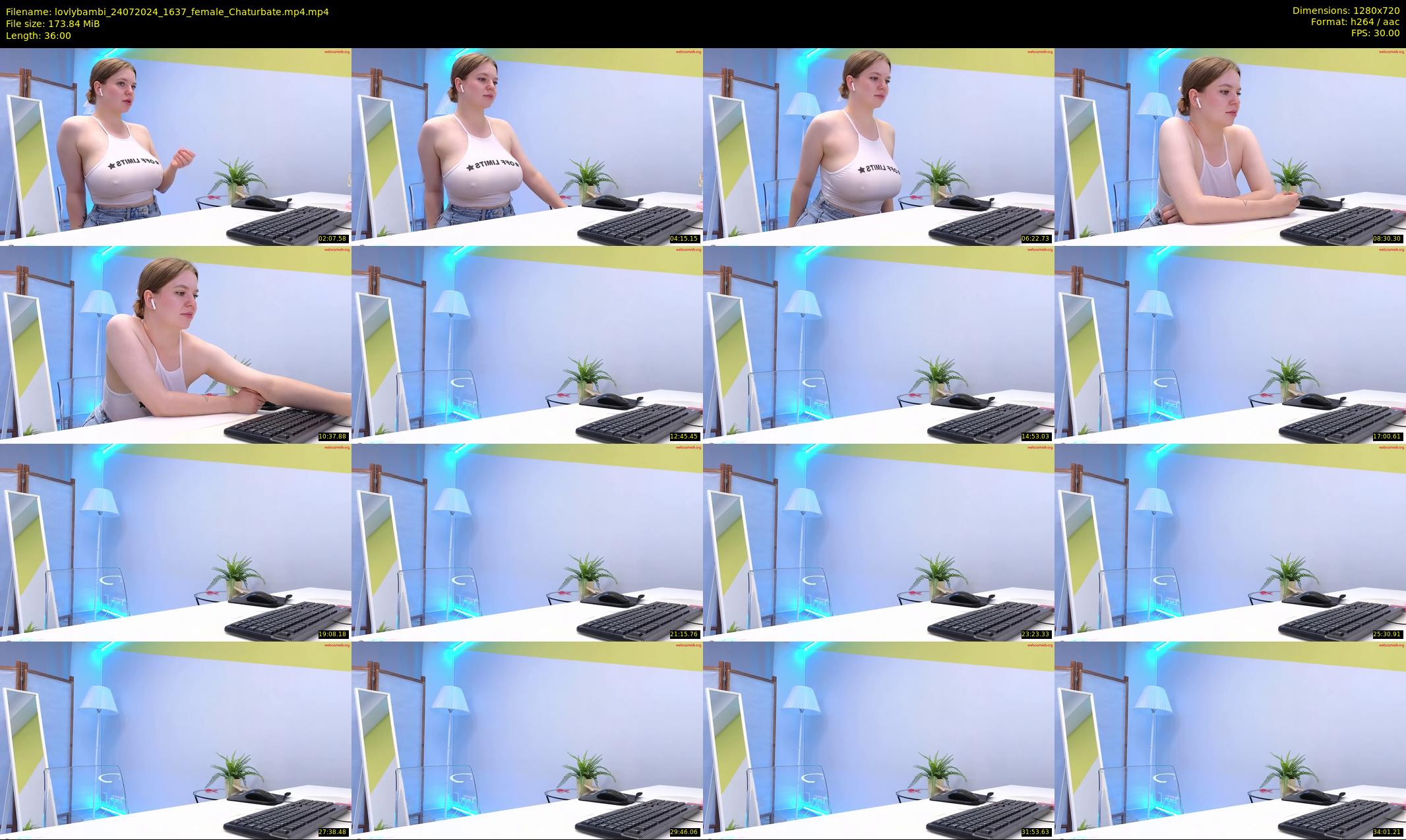 lovlybambi — 36 minute Chaturbate female cam show recording, 720p, Jul 24, 2024