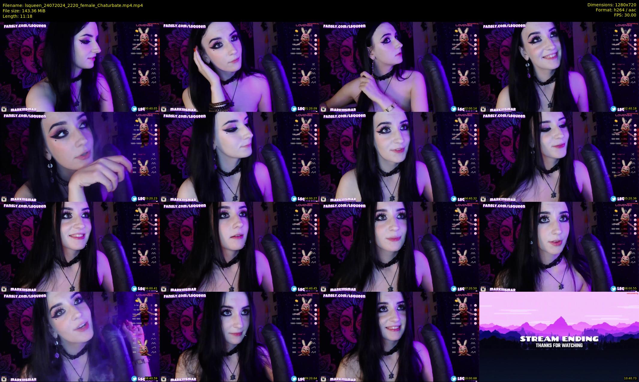 lsqueen — 12 minute Chaturbate female cam show recording, 720p, Jul 24, 2024