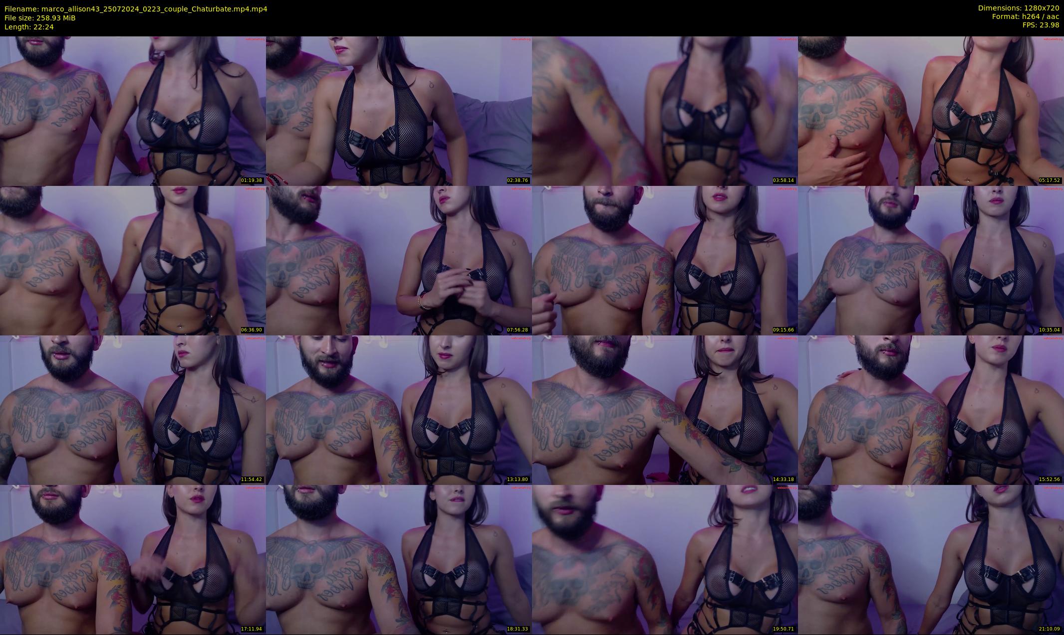 marco_allison43 — 23 minute Chaturbate couple cam show recording, 720p, Jul 25, 2024