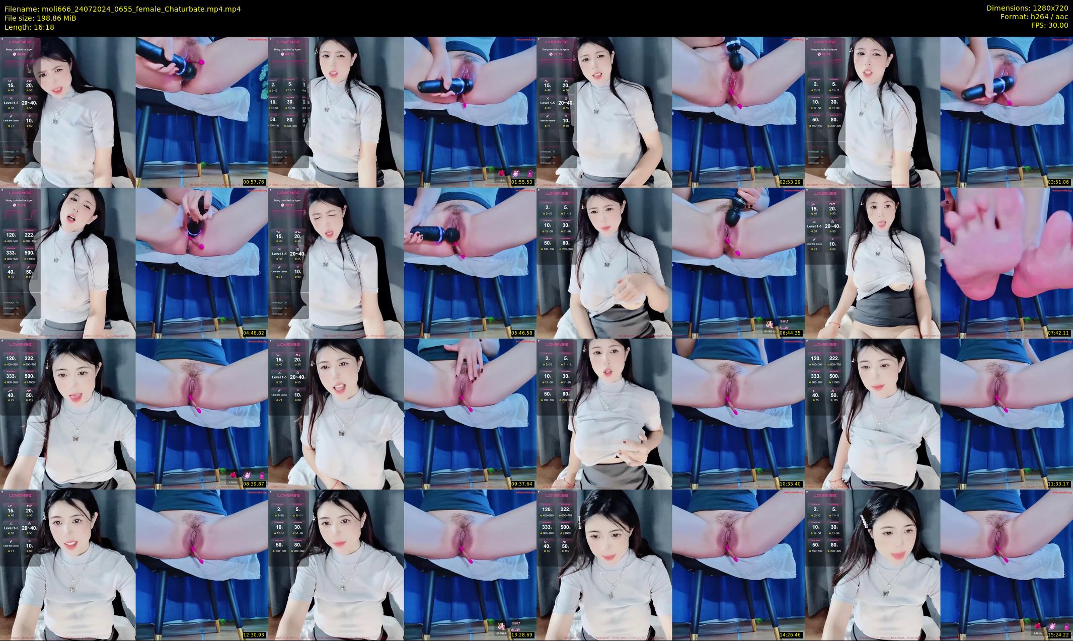 moli666 — 17 minute Chaturbate female cam show recording, 720p, Jul 24, 2024