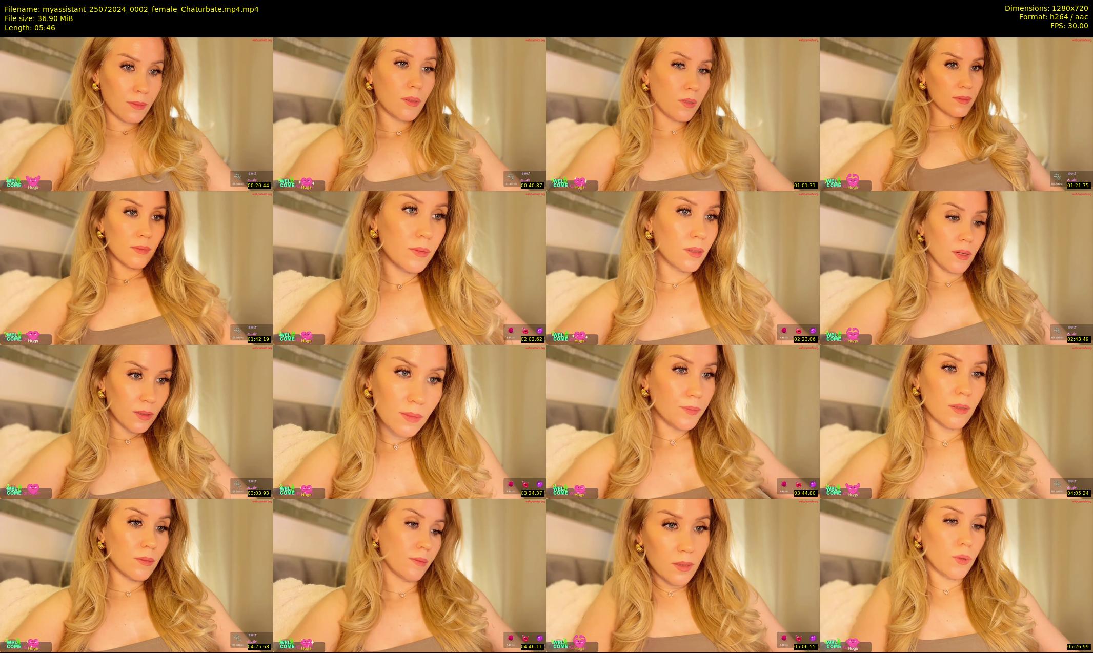 myassistant — 6 minute Chaturbate female cam show recording, 720p, Jul 25, 2024