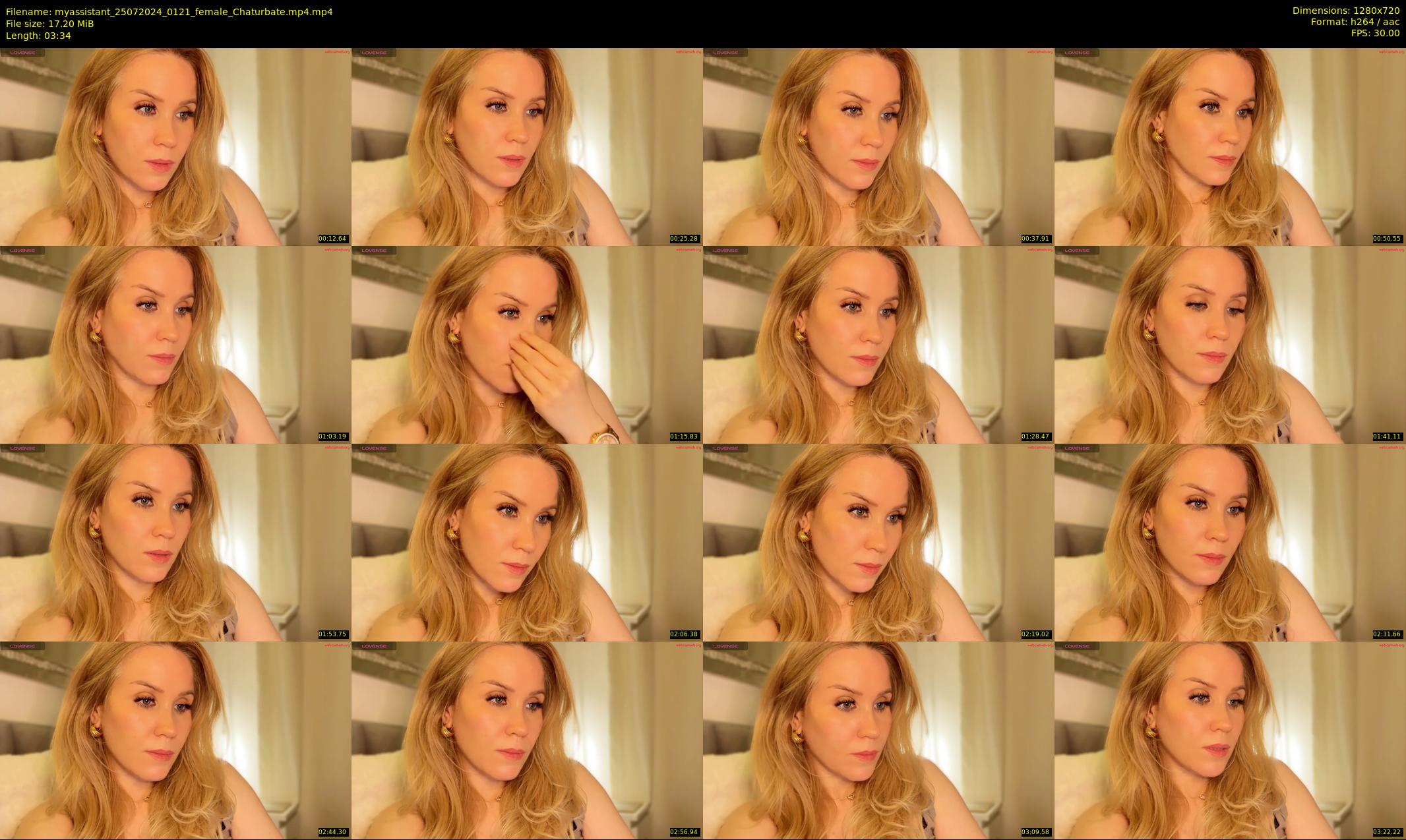 myassistant — 4 minute Chaturbate female cam show recording, 720p, Jul 25, 2024