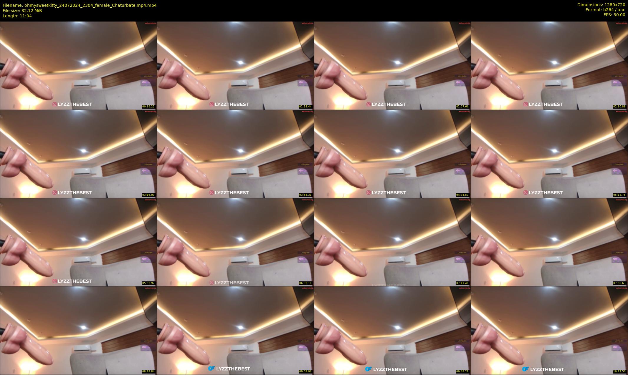 ohmysweetkitty — 12 minute Chaturbate female cam show recording, 720p, Jul 24, 2024
