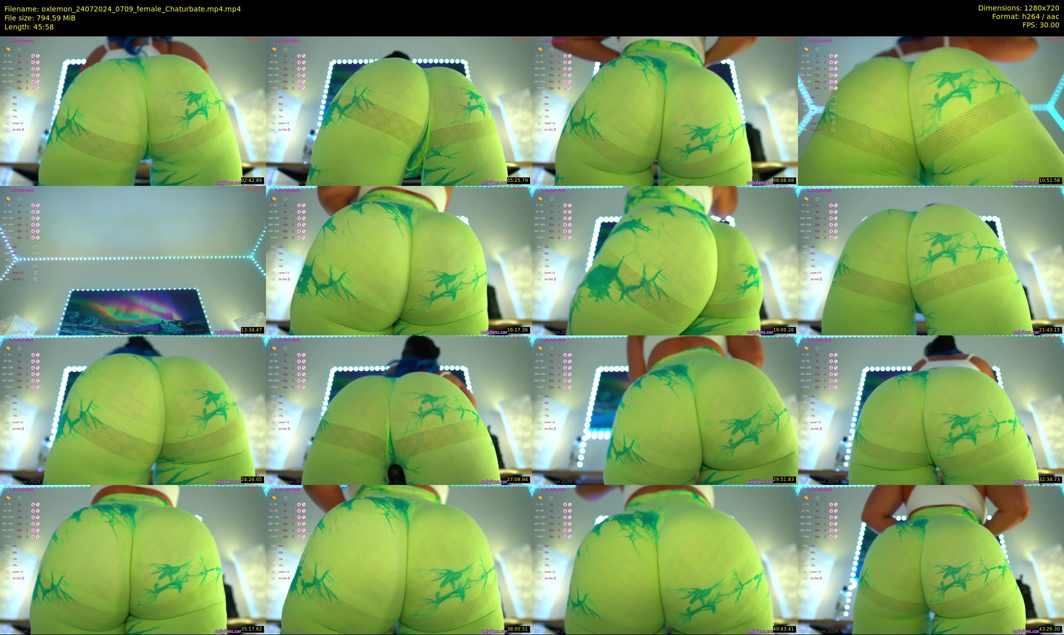 oxlemon — 46 minute Chaturbate female cam show recording, 720p, Jul 24, 2024