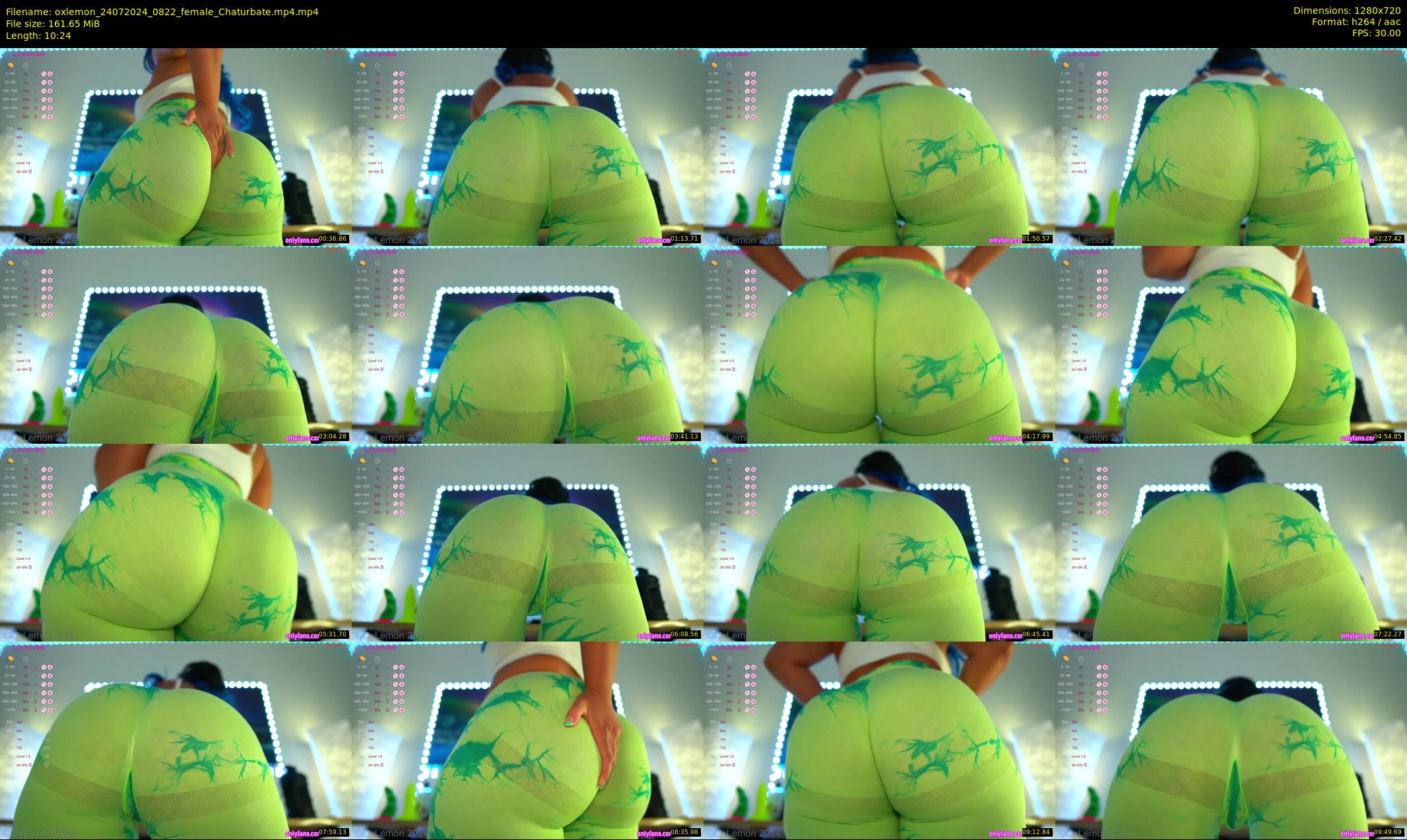 oxlemon — 11 minute Chaturbate female cam show recording, 720p, Jul 24, 2024
