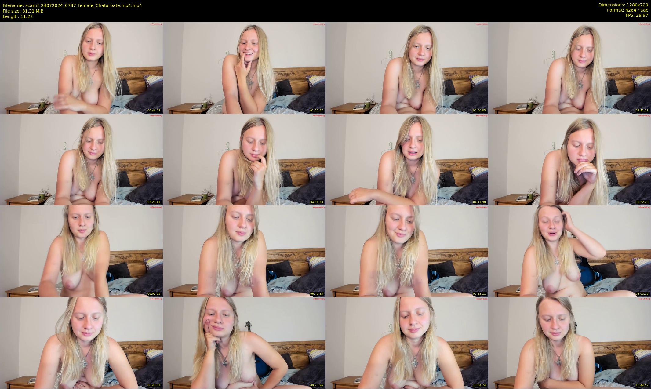 scartit — 12 minute Chaturbate female cam show recording, 720p, Jul 24, 2024