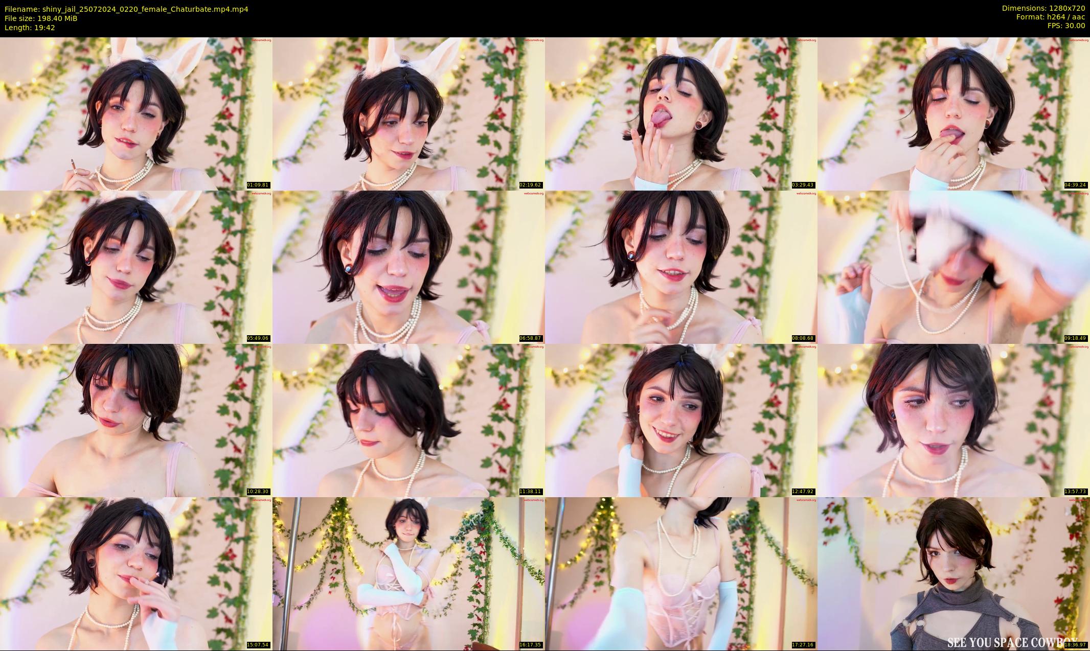 shiny_jail — 20 minute Chaturbate female cam show recording, 720p, Jul 25, 2024
