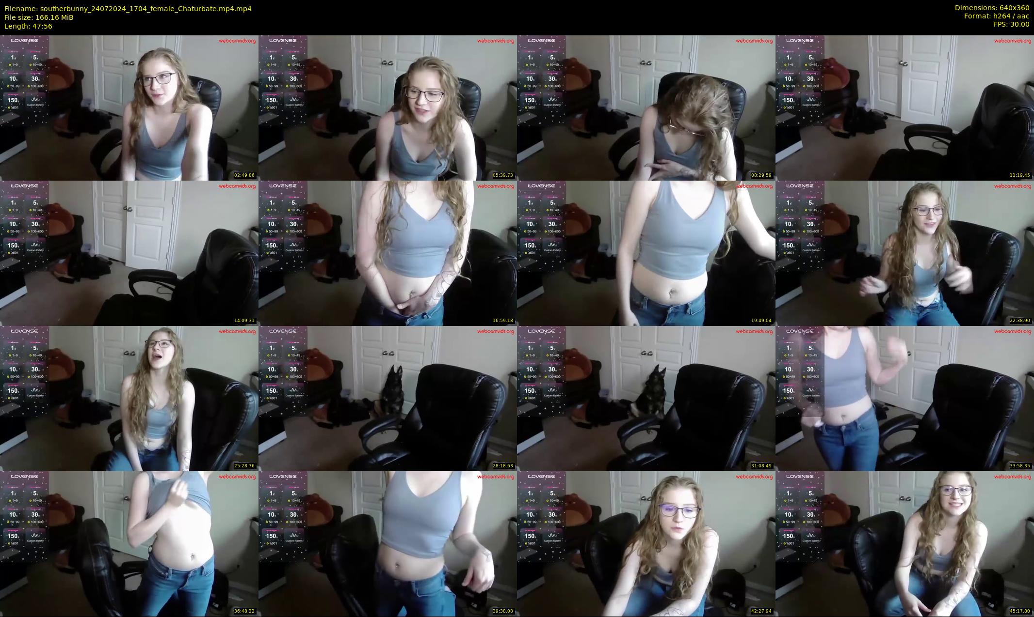 southerbunny — 48 minute Chaturbate female cam show recording, 360p, Jul 24, 2024