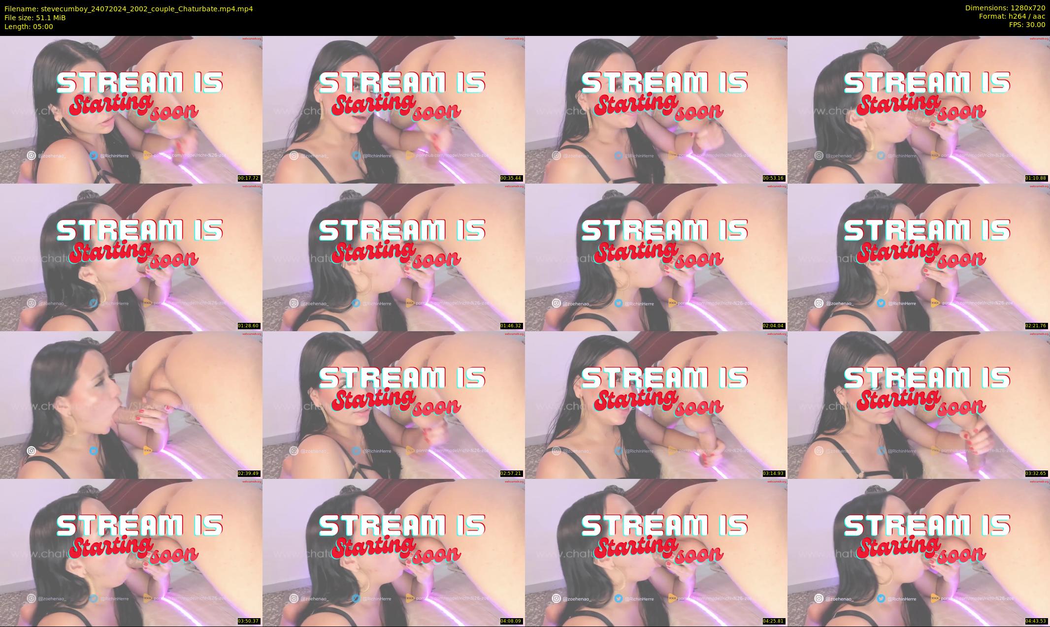 stevecumboy — 5 minute Chaturbate couple cam show recording, 720p, Jul 24, 2024