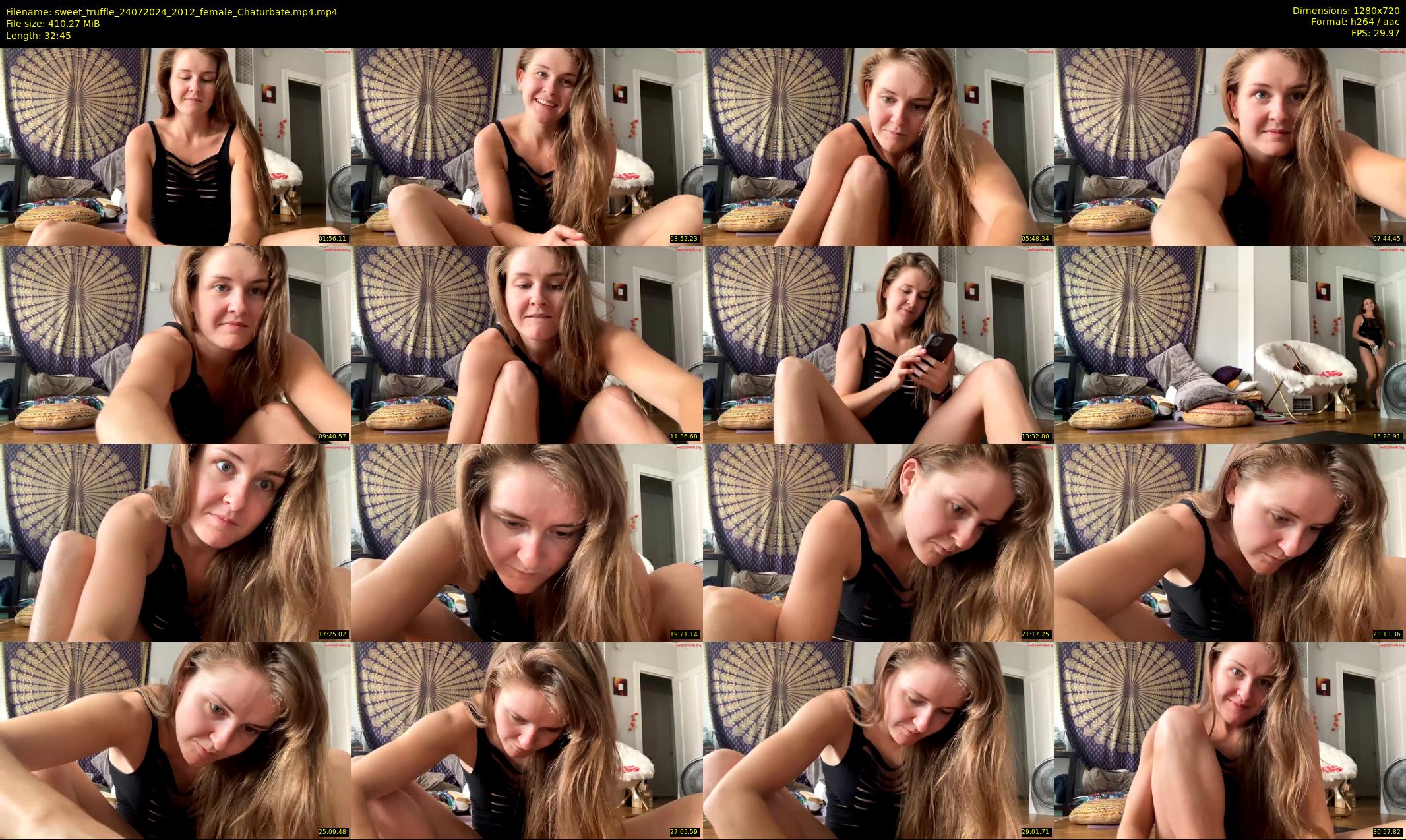 sweet_truffle — 33 minute Chaturbate female cam show recording, 720p, Jul 24, 2024