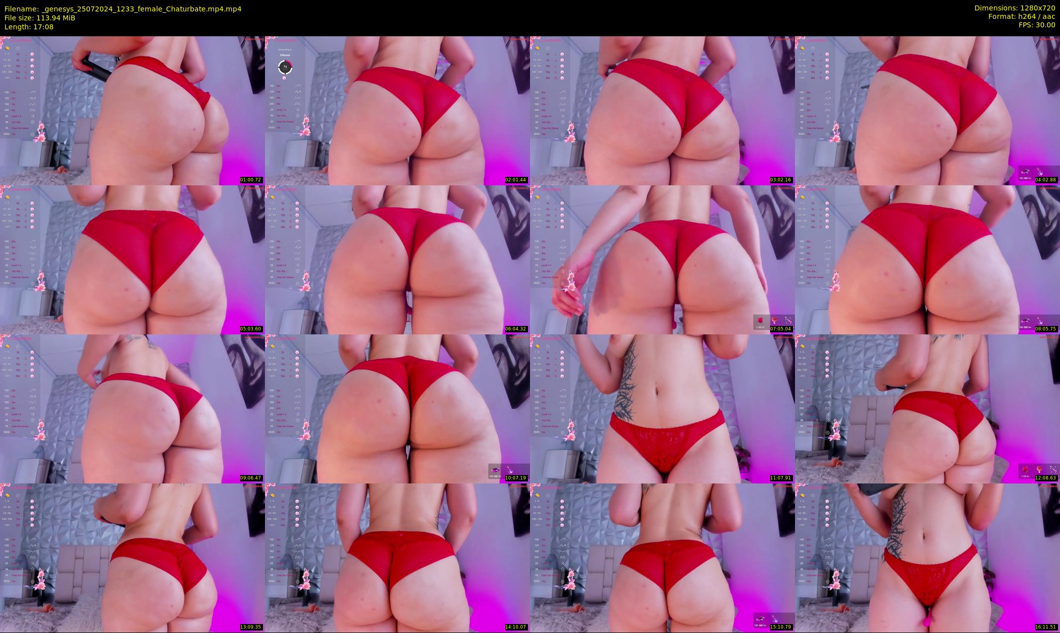 _genesys — 18 minute Chaturbate female cam show recording, 720p, Jul 25, 2024