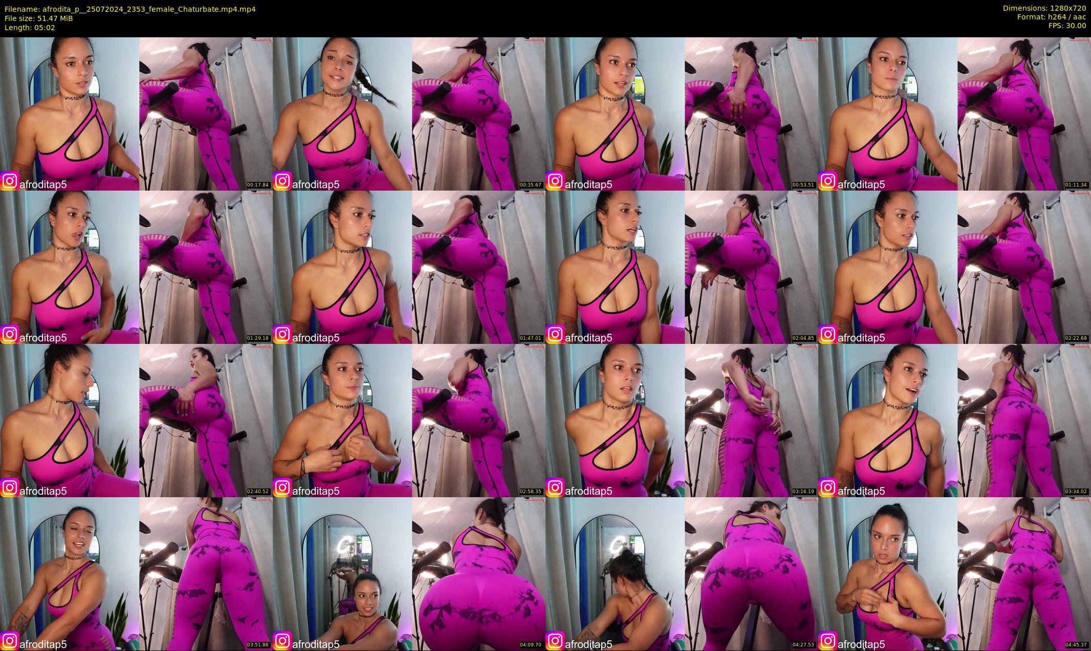 afrodita_p_ — 6 minute Chaturbate female cam show recording, 720p, Jul 25, 2024