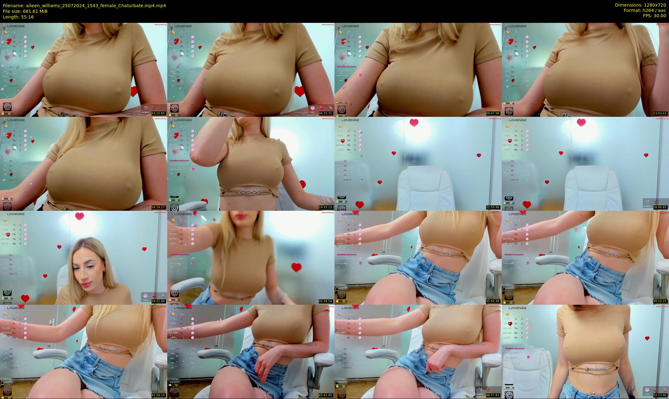 aileen_williams — 56 minute Chaturbate female cam show recording, 720p, Jul 25, 2024
