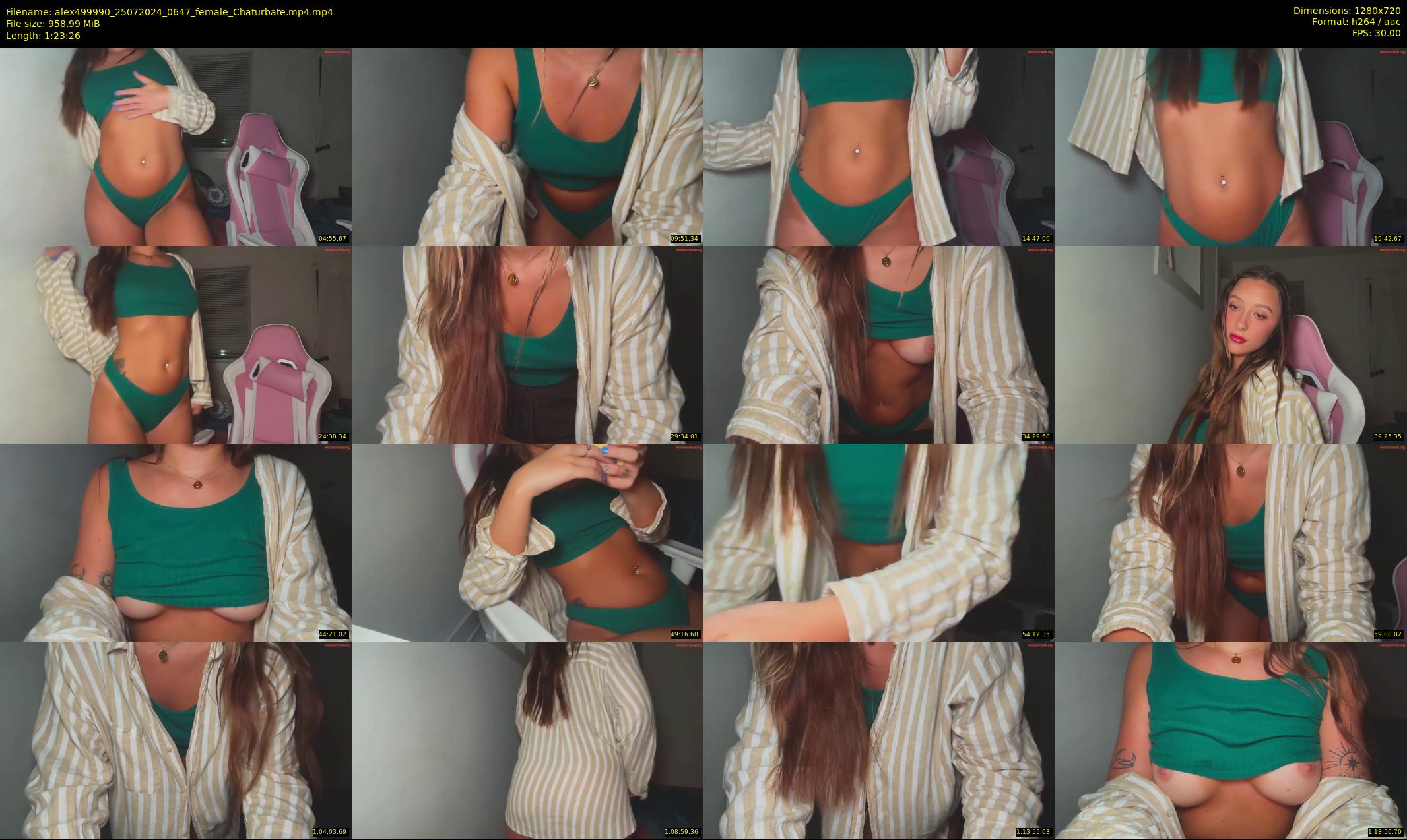 alex499990 — 84 minute Chaturbate female cam show recording, 720p, Jul 25, 2024