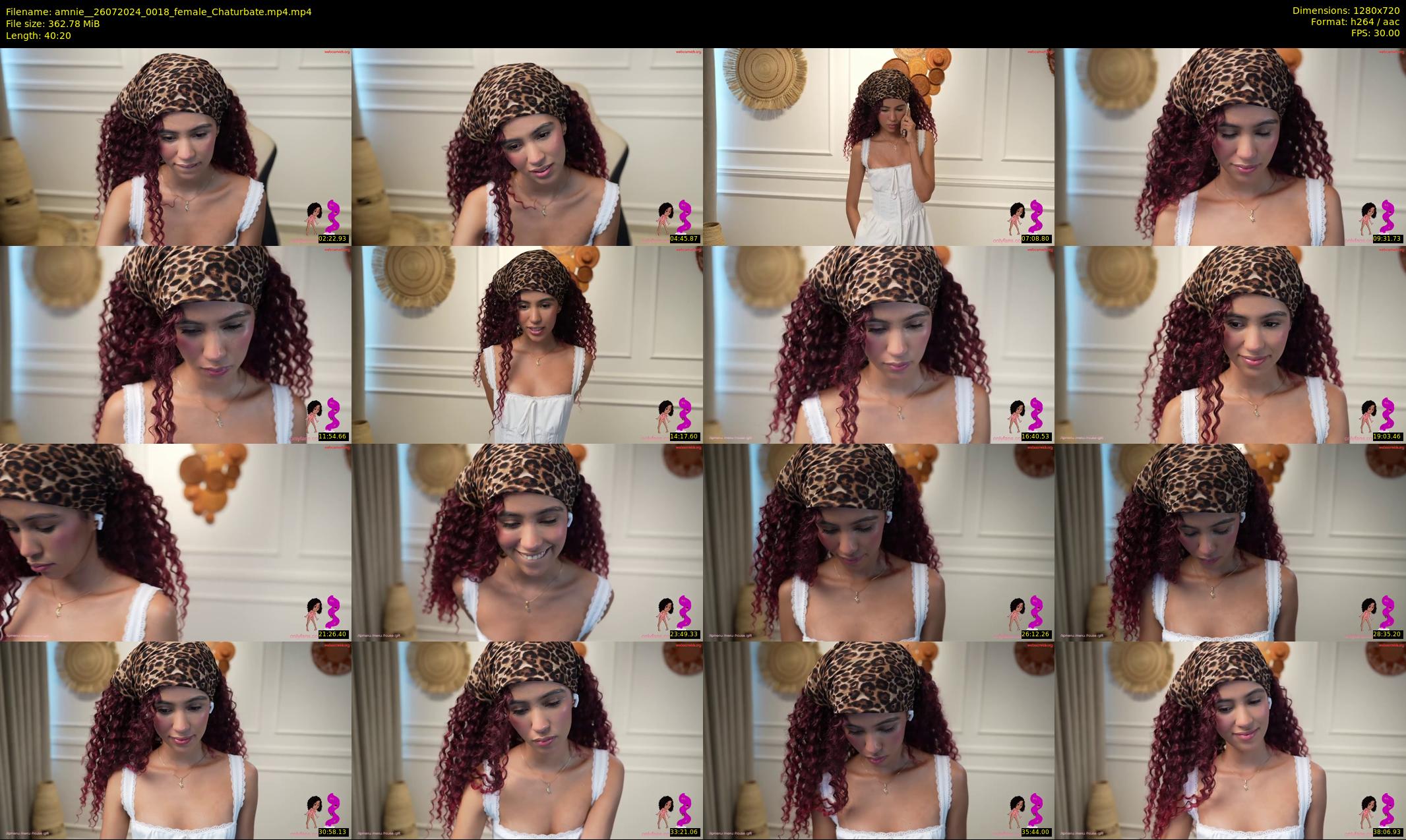 amnie_ — 41 minute Chaturbate female cam show recording, 720p, Jul 26, 2024