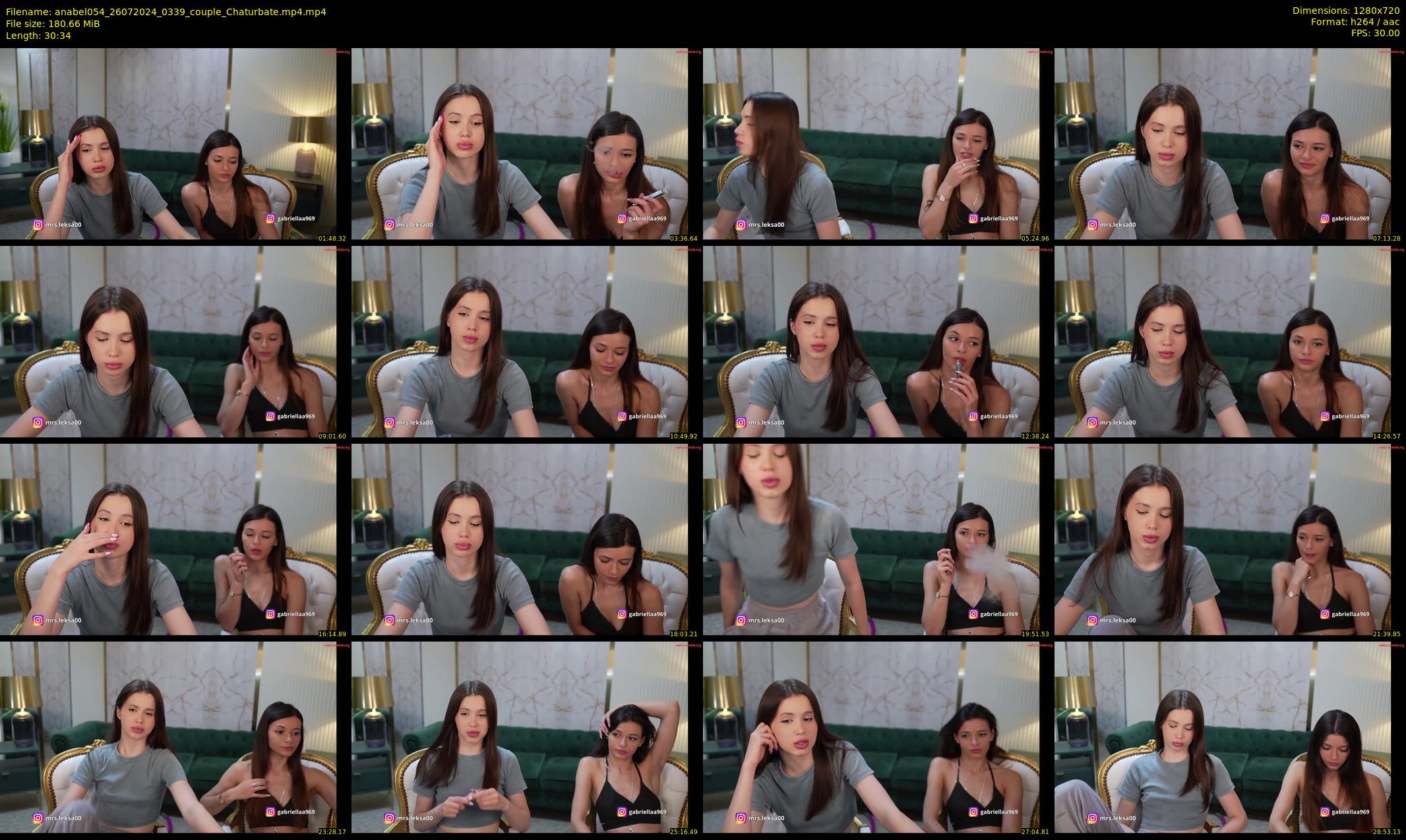 anabel054 — 31 minute Chaturbate female cam show recording, 720p, Jul 26, 2024