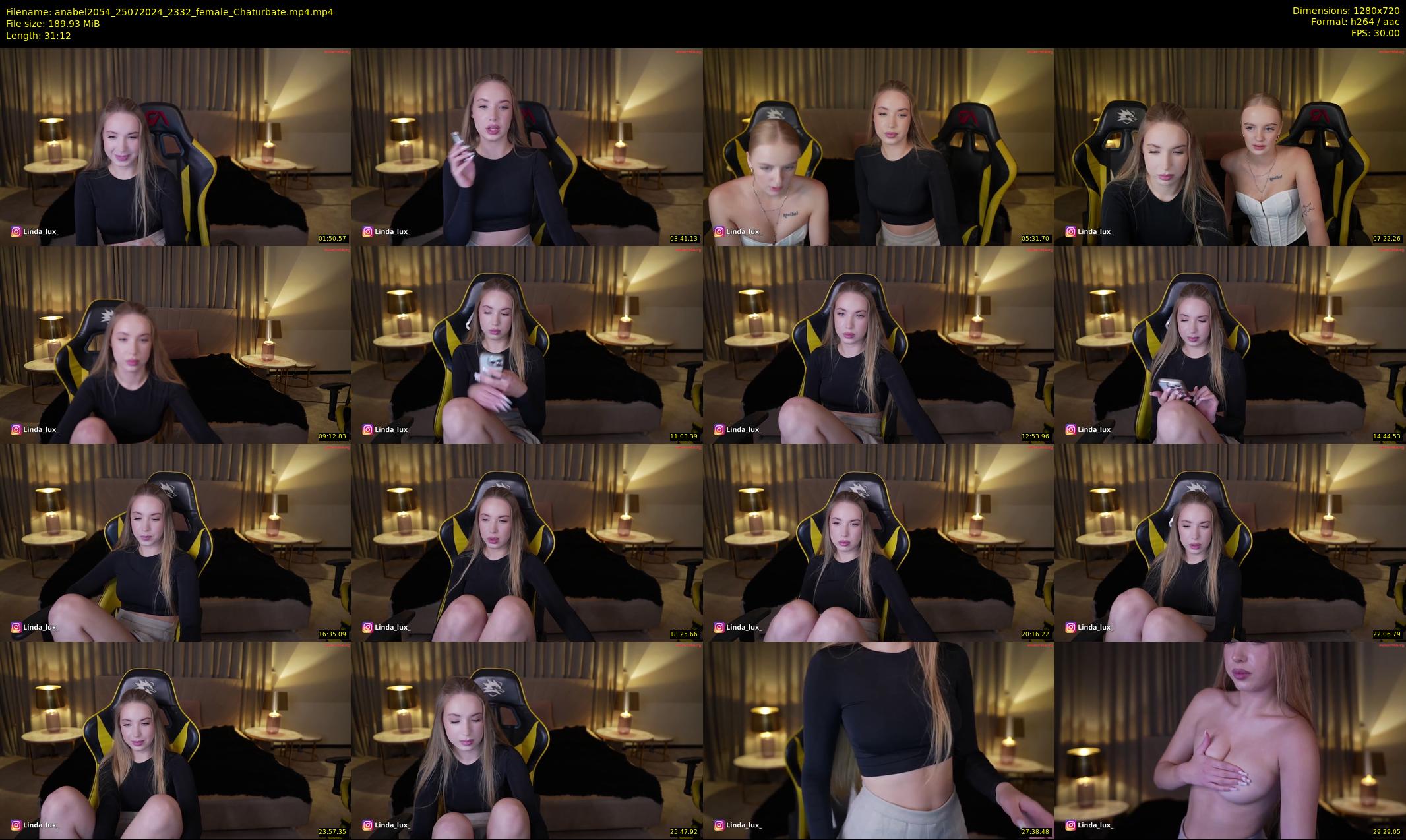 anabel2054 — 32 minute Chaturbate female cam show recording, 720p, Jul 25, 2024