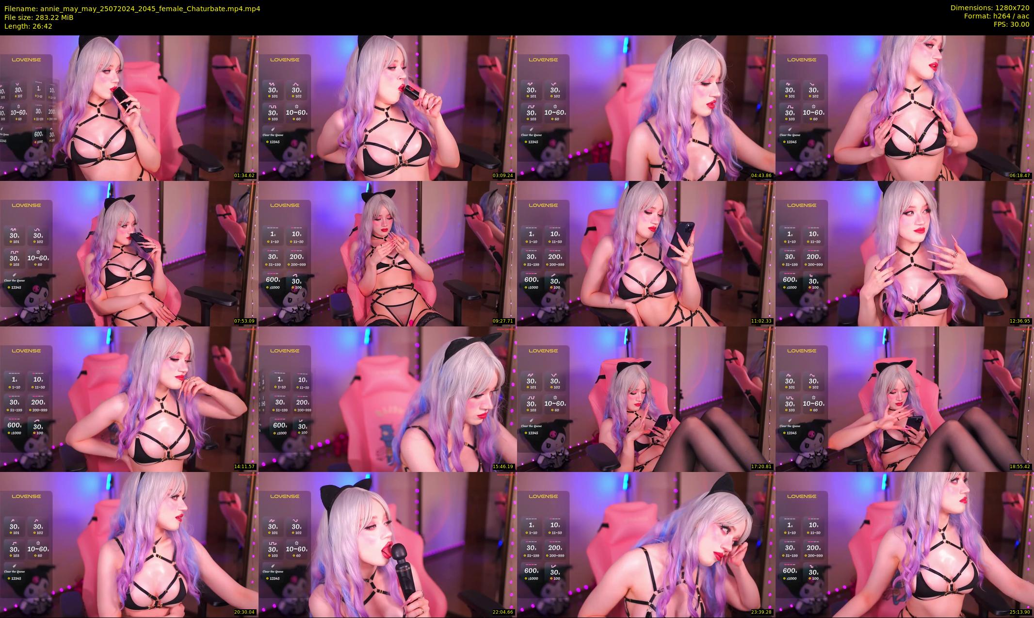 annie_may_may — 27 minute Chaturbate female cam show recording, 720p, Jul 25, 2024