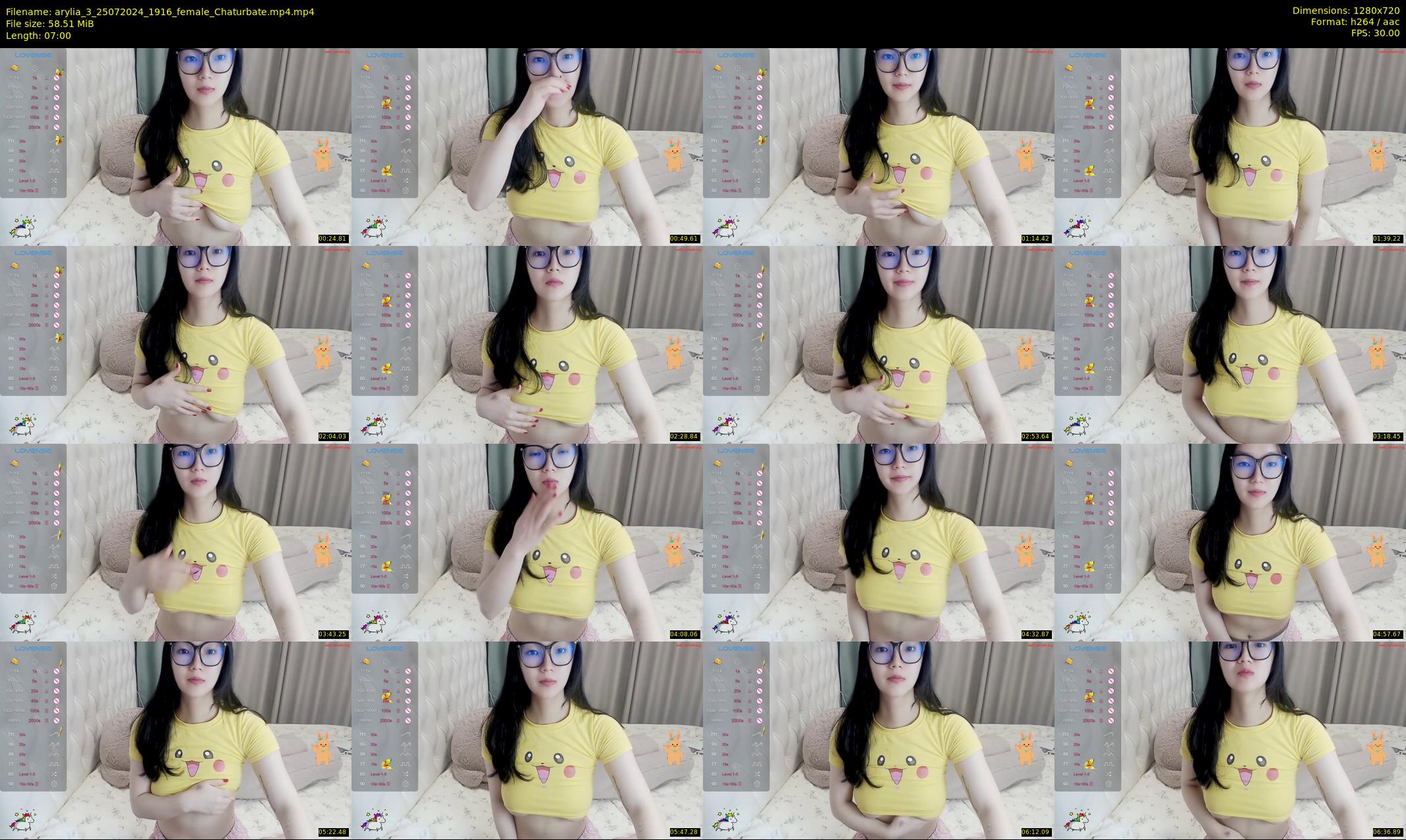 arylia_3 — 7 minute Chaturbate female cam show recording, 720p, Jul 25, 2024