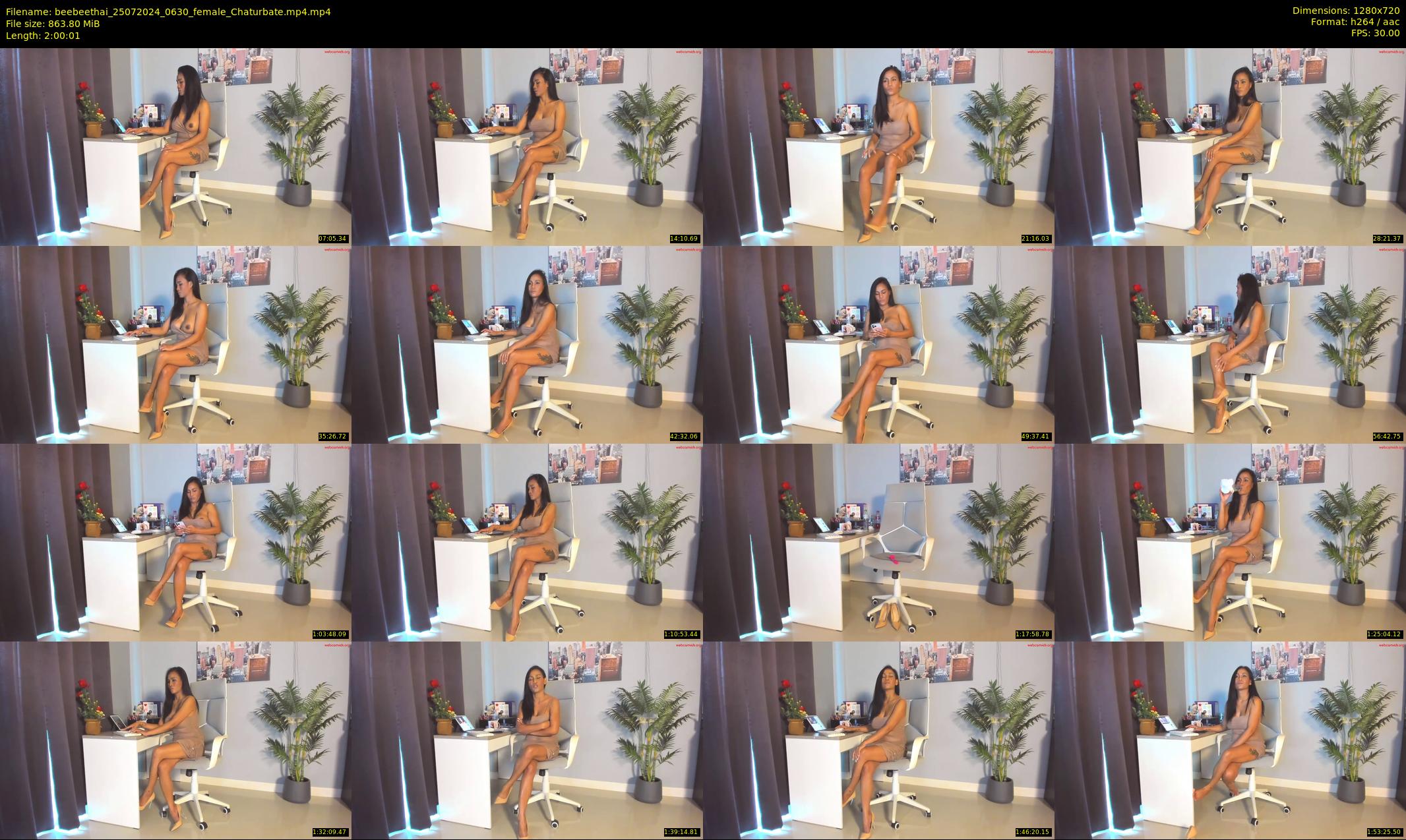 beebeethai — 121 minute Chaturbate female cam show recording, 720p, Jul 25, 2024