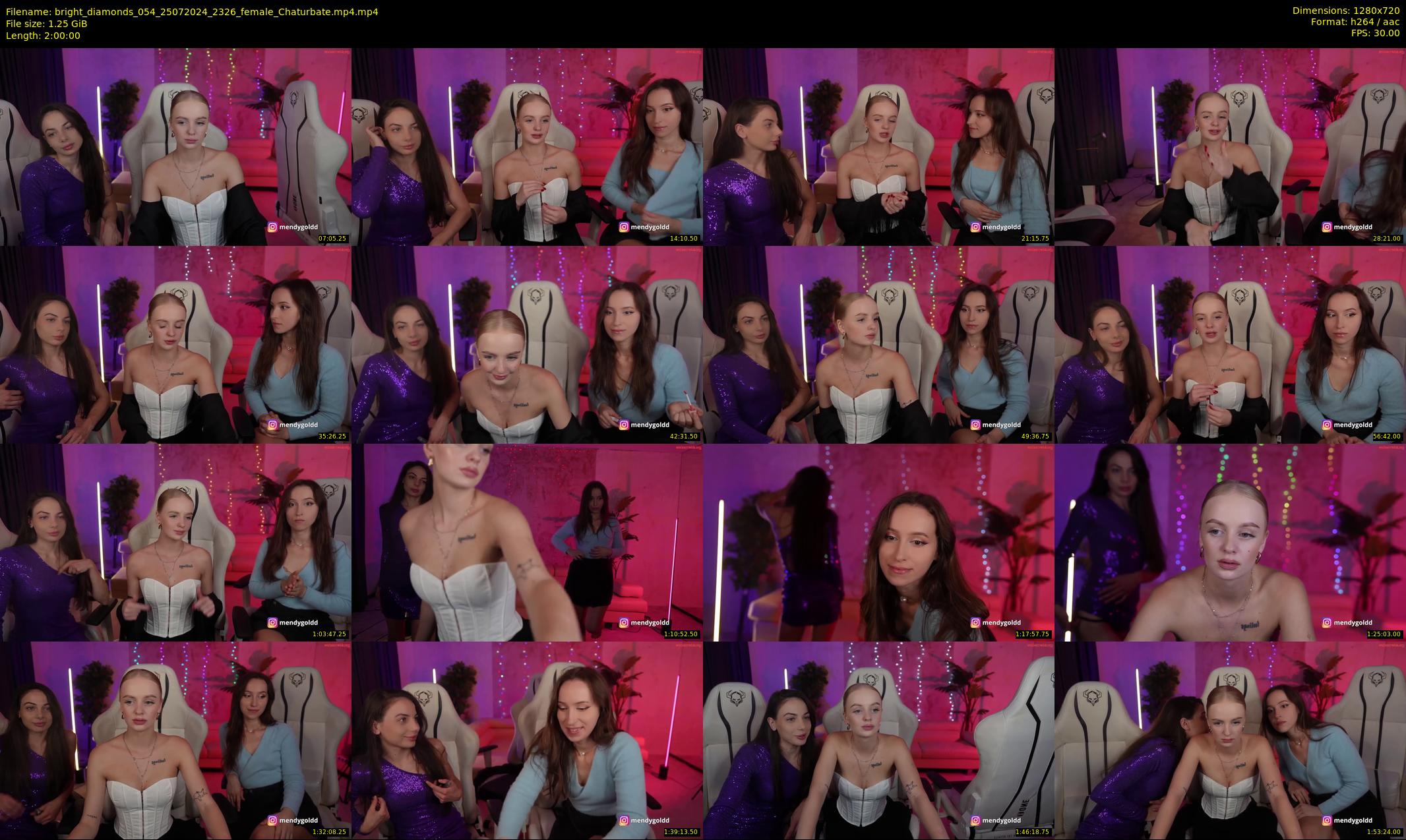 bright_diamonds_054 — 120 minute Chaturbate couple cam show recording, 720p, Jul 25, 2024