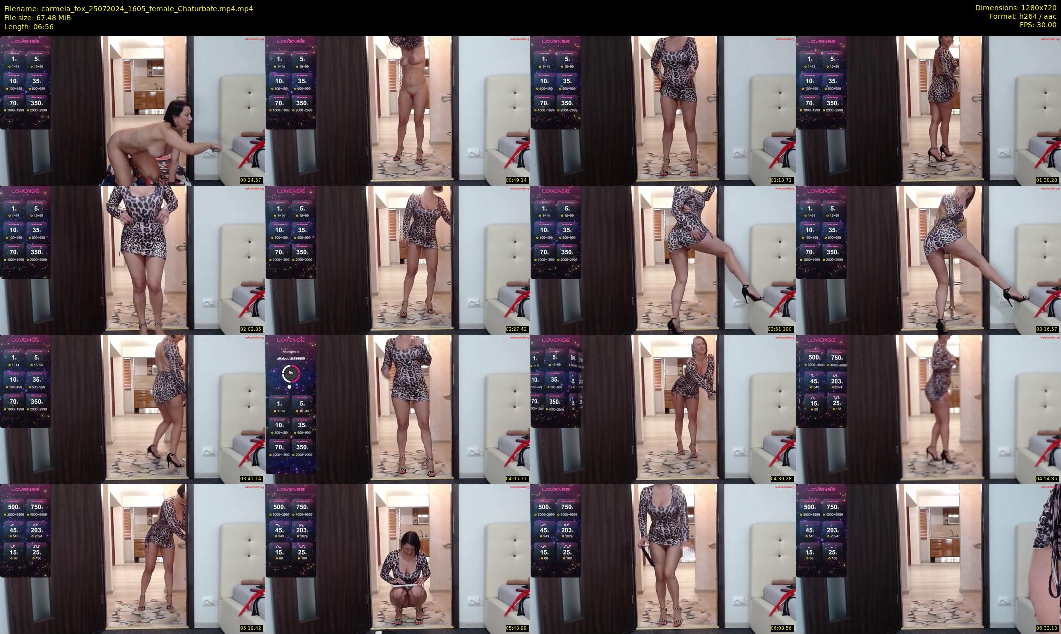 carmela_fox — 7 minute Chaturbate female cam show recording, 720p, Jul 25, 2024