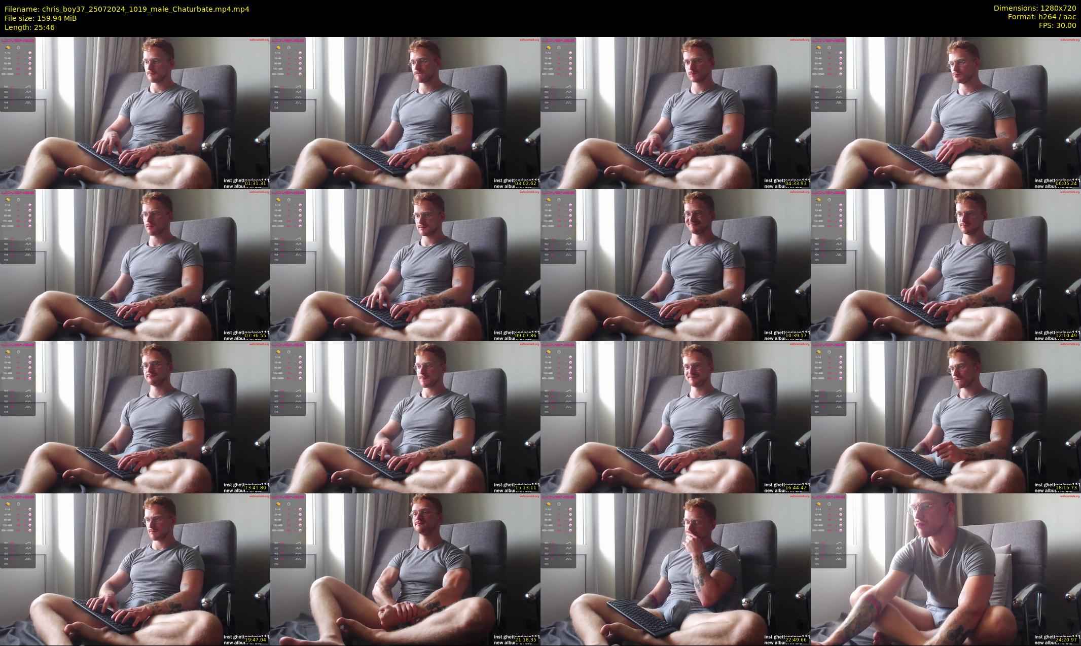 chris_boy37 — 26 minute Chaturbate male cam show recording, 720p, Jul 25, 2024