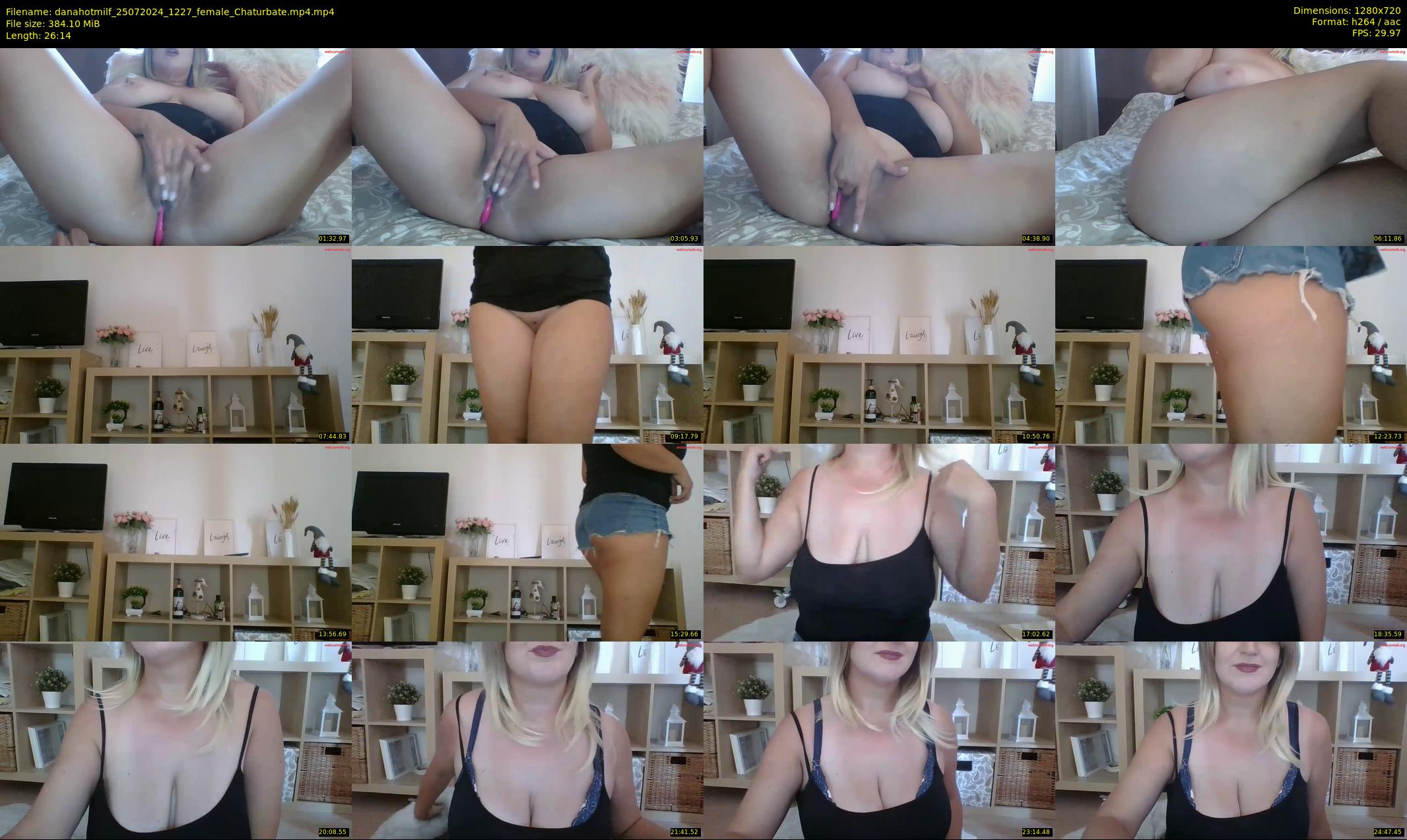 danahotmilf — 27 minute Chaturbate female cam show recording, 720p, Jul 25, 2024