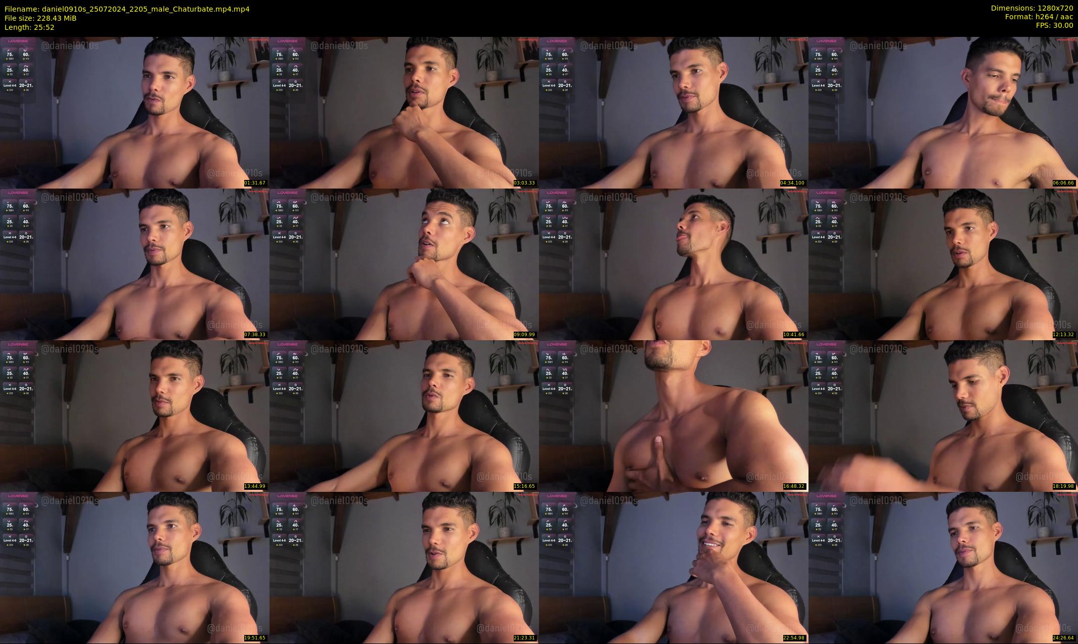 daniel0910s — 26 minute Chaturbate male cam show recording, 720p, Jul 25, 2024