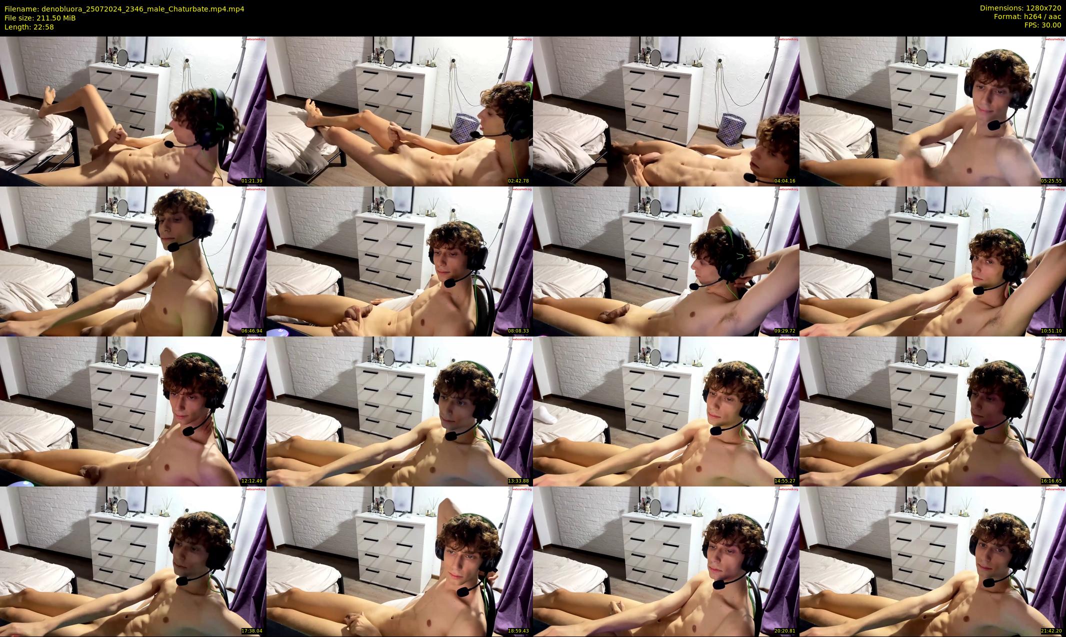 denobluora — 23 minute Chaturbate male cam show recording, 720p, Jul 25, 2024