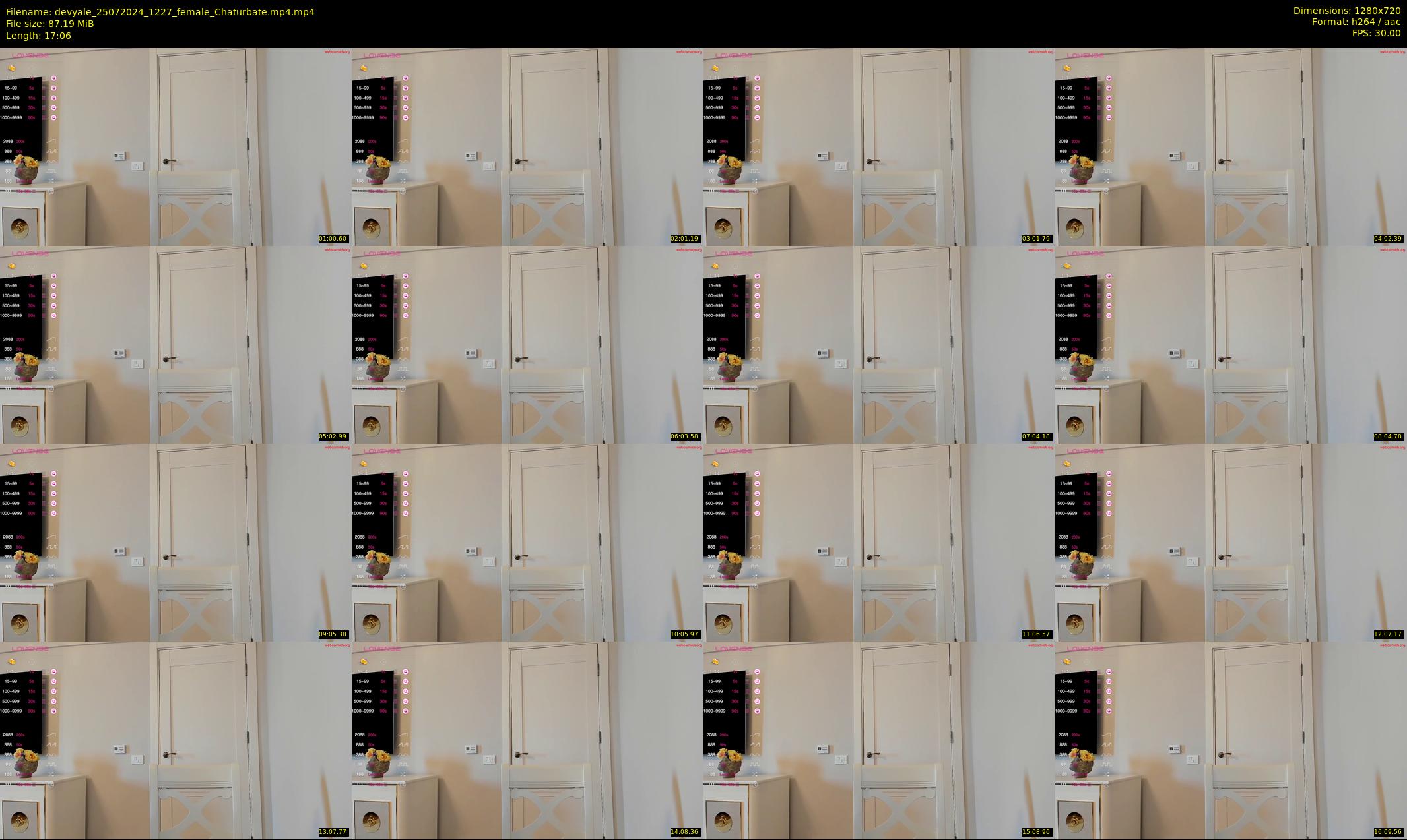 devyale — 18 minute Chaturbate female cam show recording, 720p, Jul 25, 2024