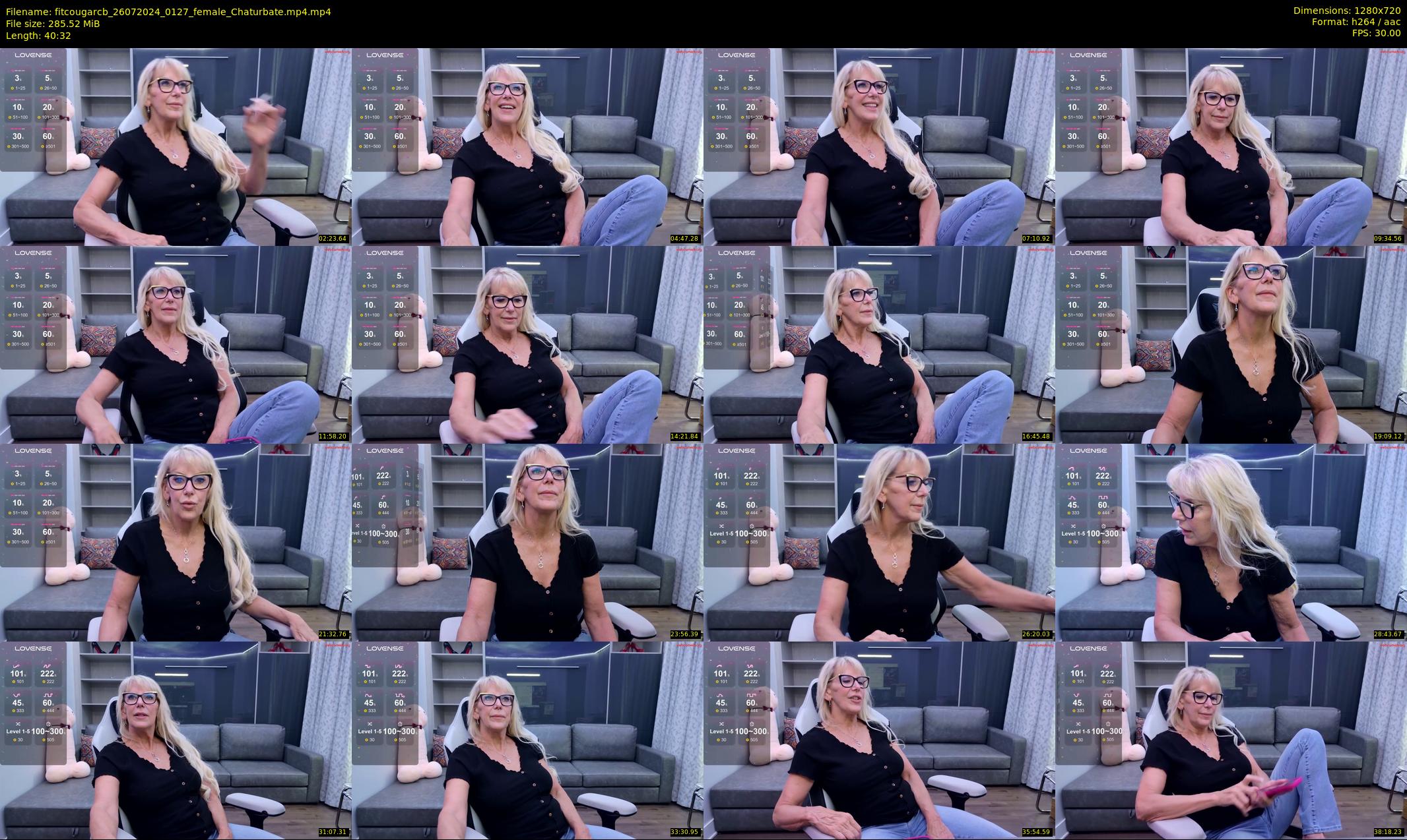 fitcougarcb — 41 minute Chaturbate female cam show recording, 720p, Jul 26, 2024