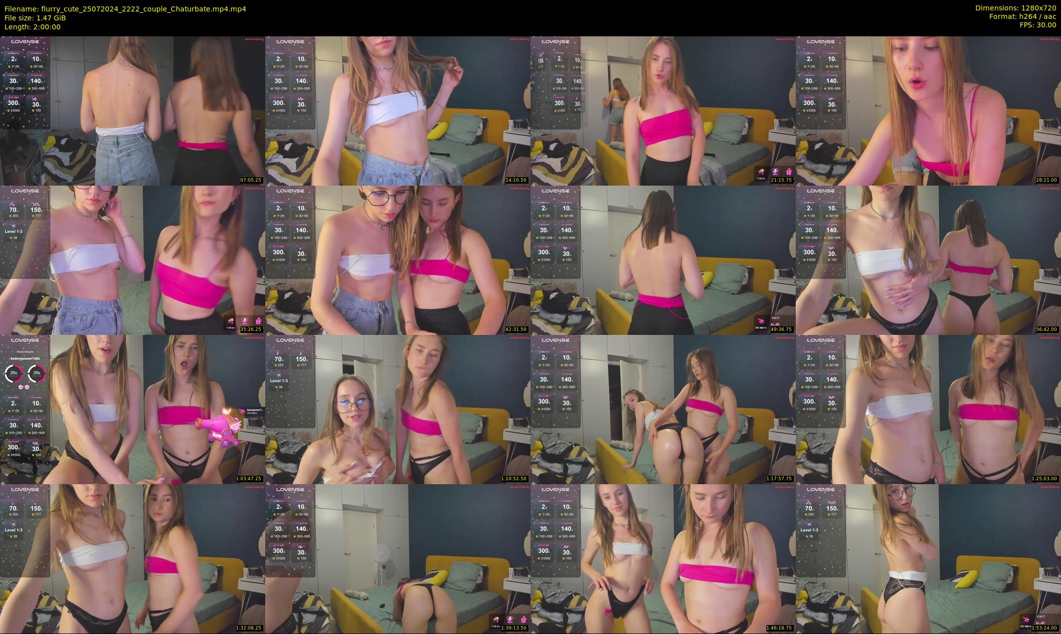 flurry_cute — 120 minute Chaturbate couple cam show recording, 720p, Jul 25, 2024