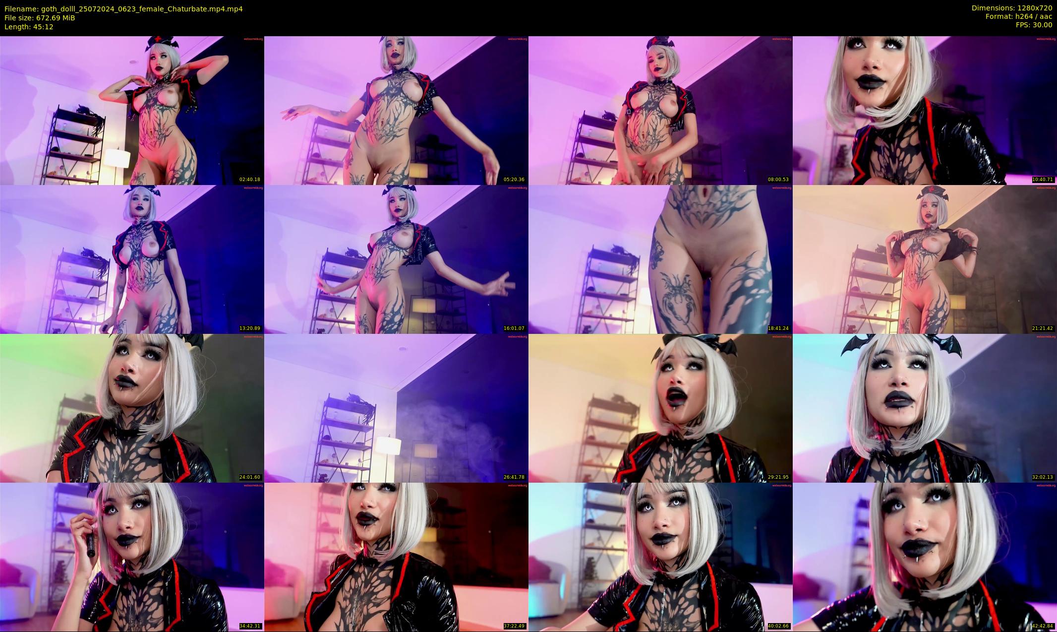 goth_dolll — 46 minute Chaturbate female cam show recording, 720p, Jul 25, 2024