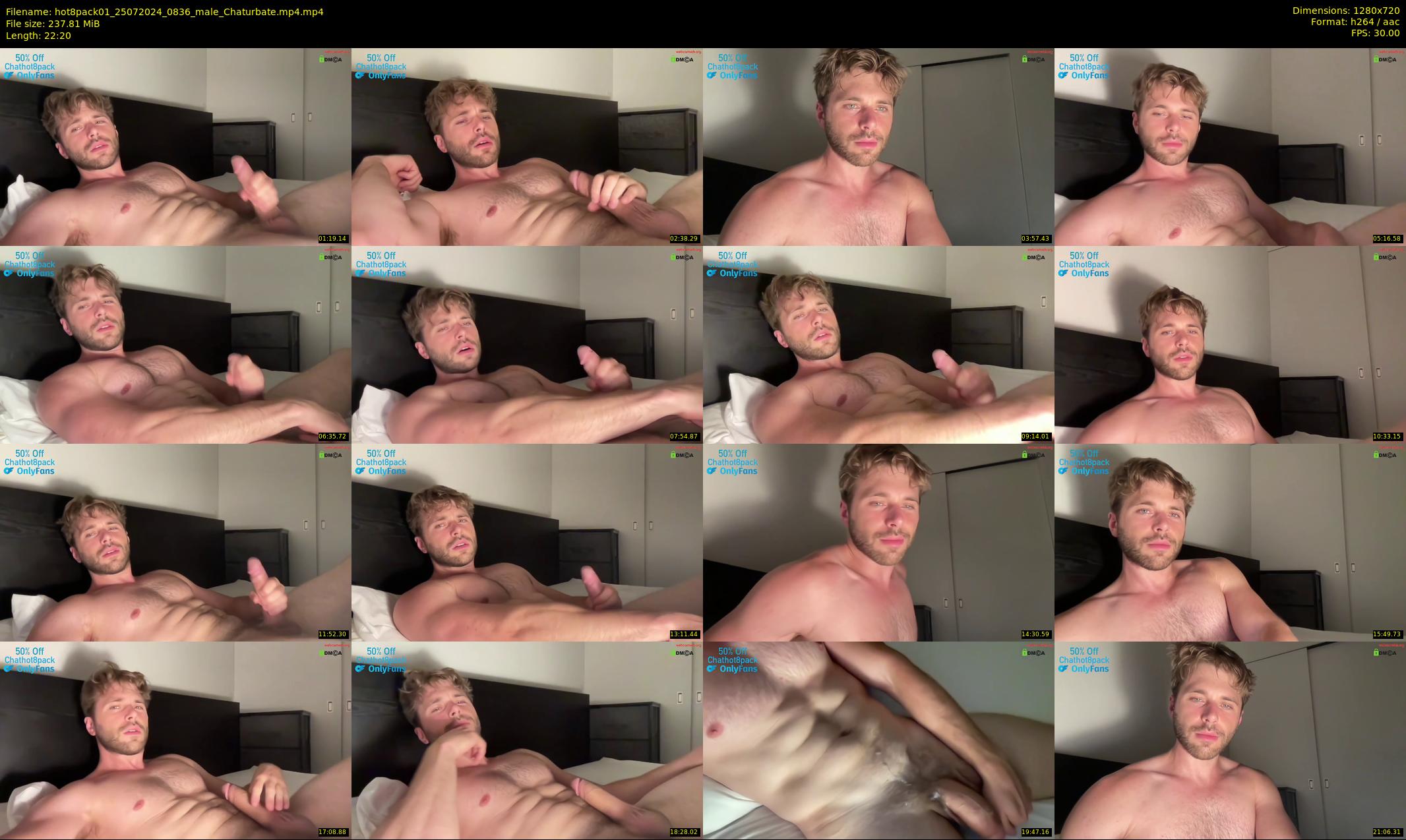 hot8pack01 — 23 minute Chaturbate male cam show recording, 720p, Jul 25, 2024