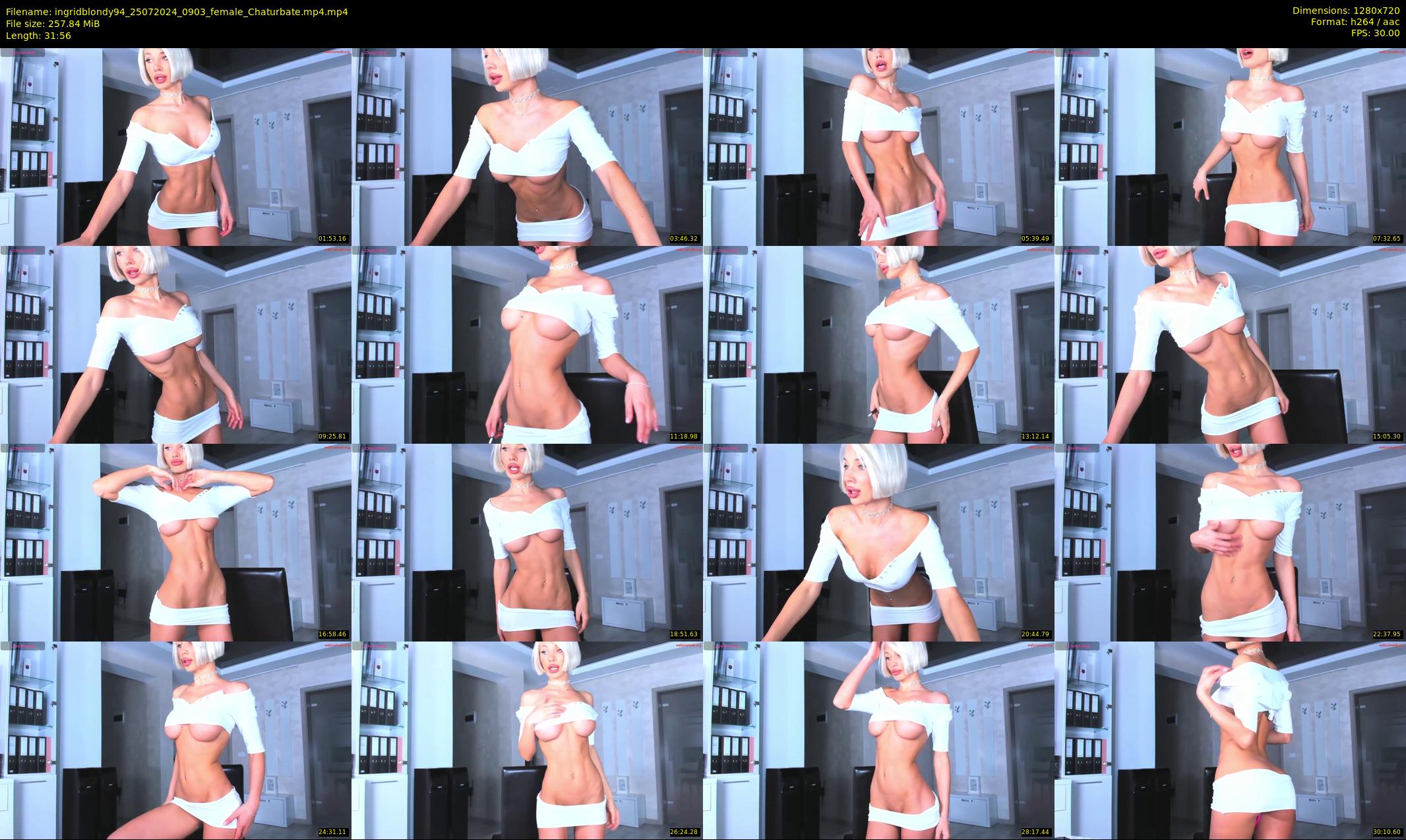 ingridblondy94 — 32 minute Chaturbate female cam show recording, 720p, Jul 25, 2024