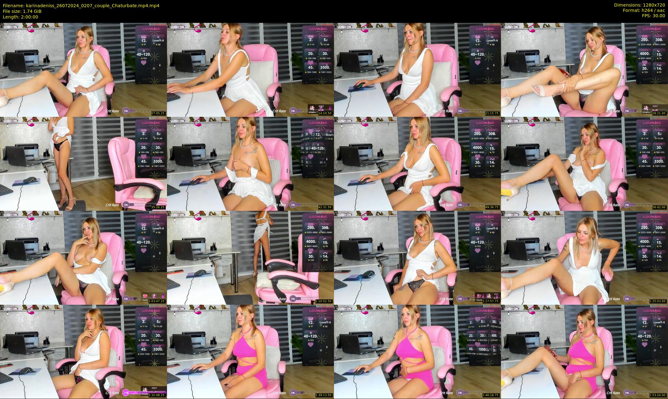 karinadeniss — 120 minute Chaturbate couple cam show recording, 720p, Jul 26, 2024